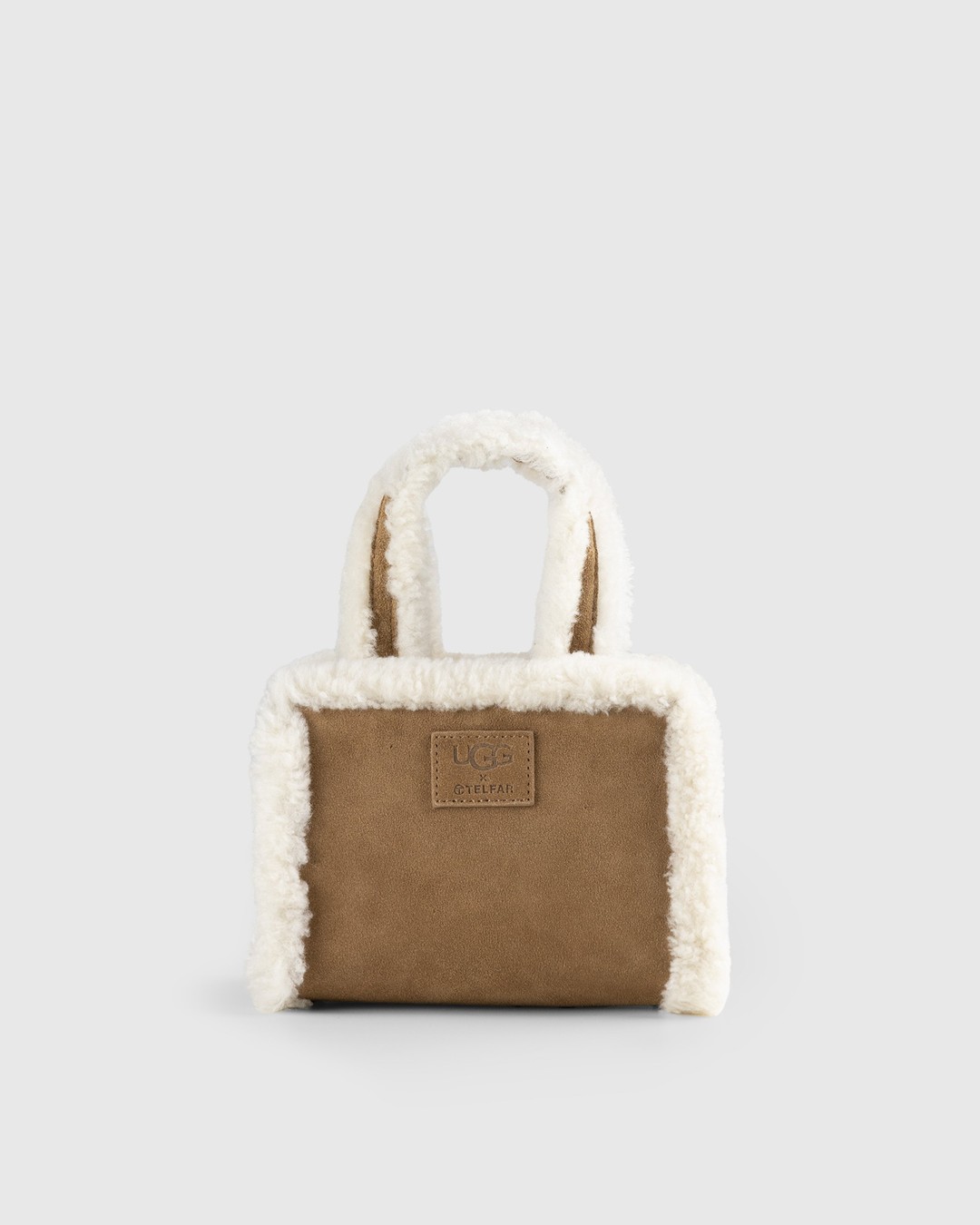 Ugg x Telfar – Suede Small Shopper Chestnut - Bags - Brown - Image 2
