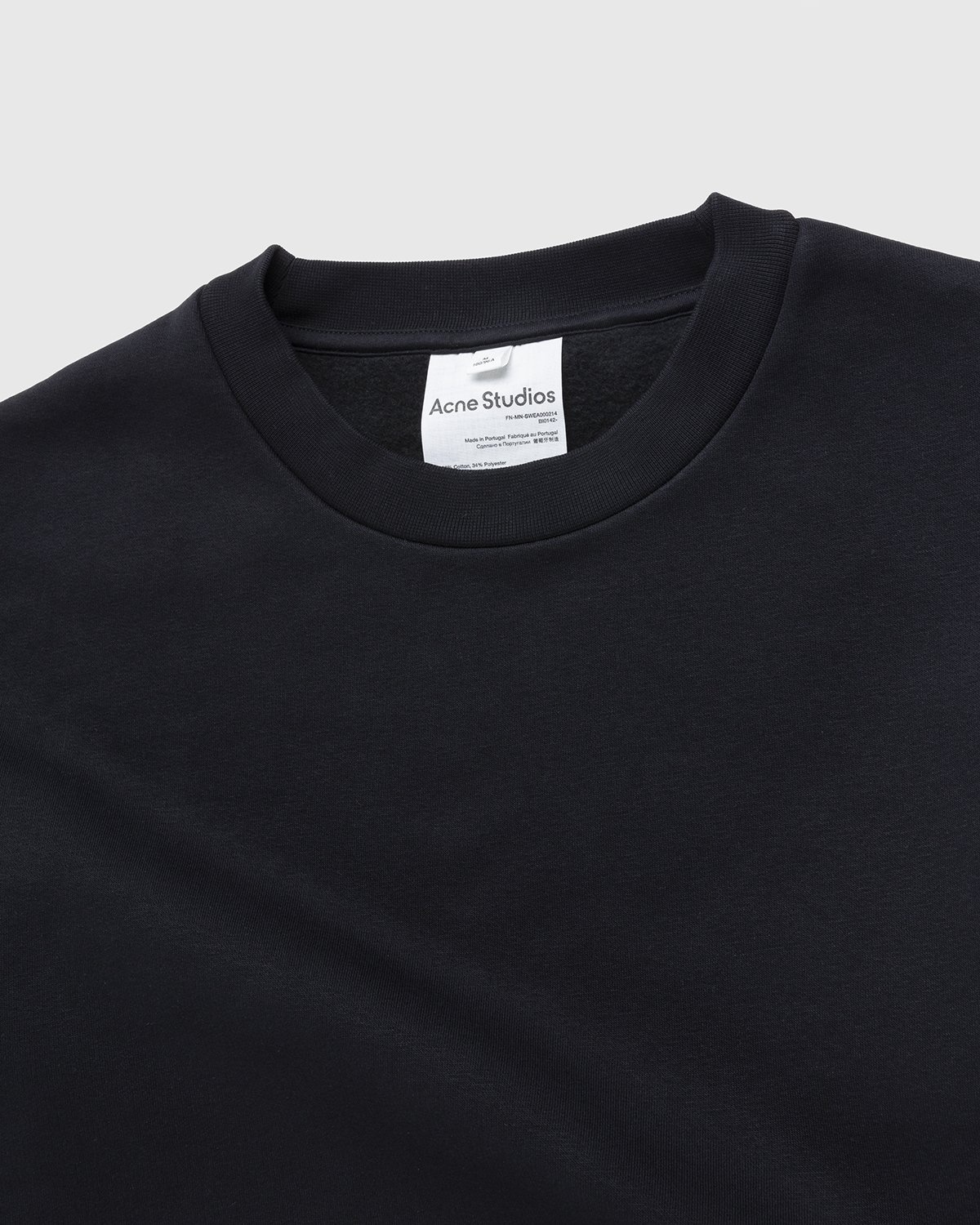 Acne Studios – Brushed Sweatshirt Black - Sweats - Black - Image 5