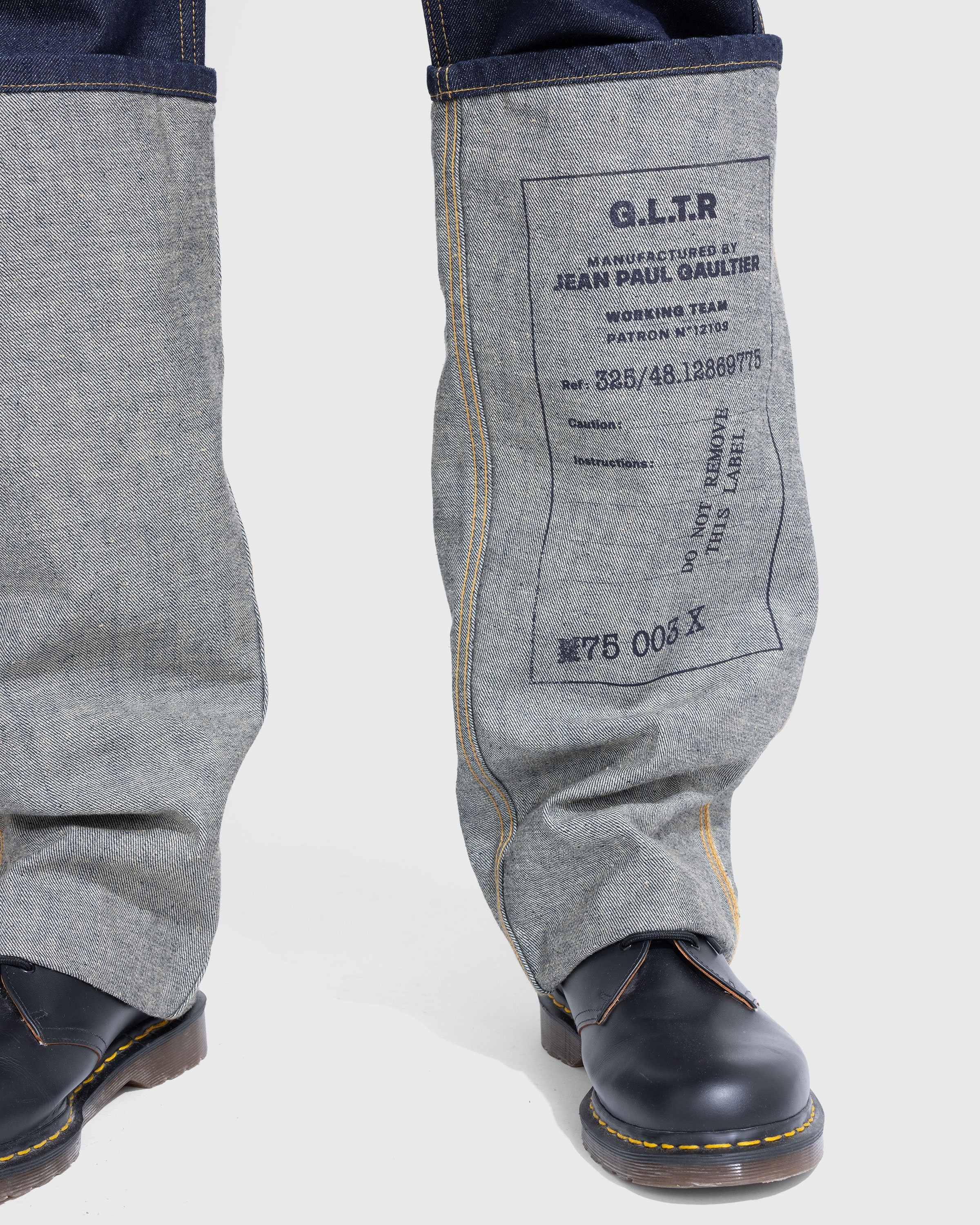 Jean Paul Gaultier – Jean Printed With 325 Indigo - Pants - Blue - Image 5