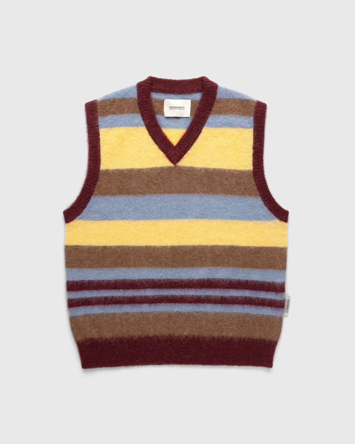 Highsnobiety – Alpaca Gradient Sweater Vest Yellow/Red - Knitwear - Multi - Image 1