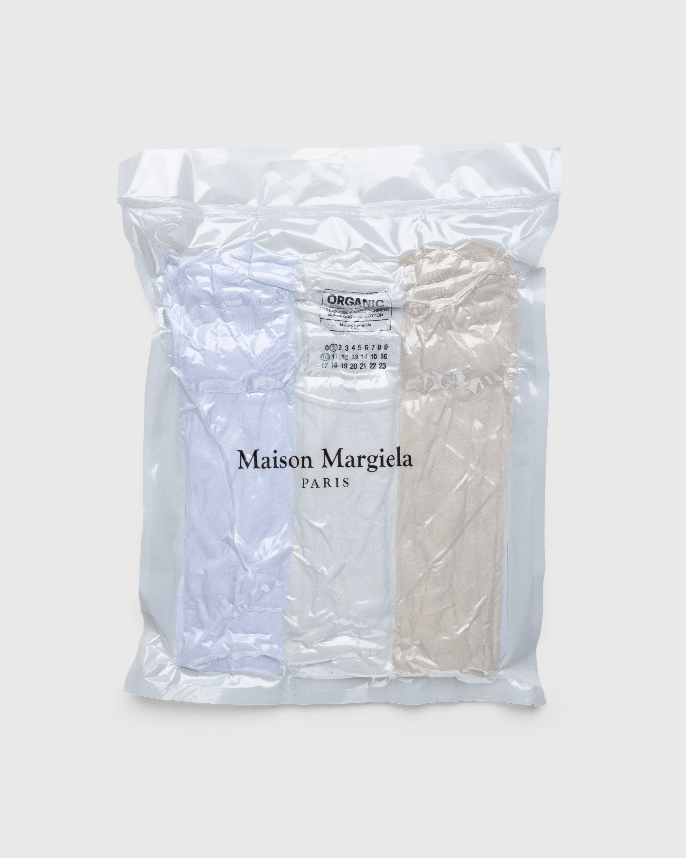 Maison Margiela – Shades of White T-Shirts 3 Pack Multi - T-shirts - White - Image 1
