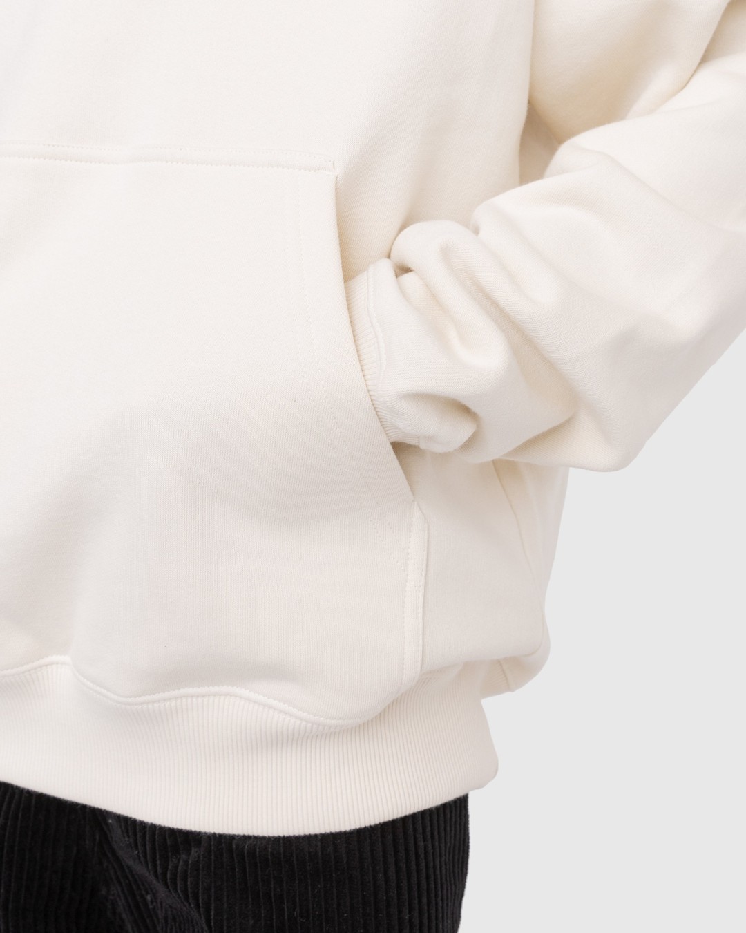 GmbH – Abbas Embroidered Hoodie Ivory - Sweats - Beige - Image 6