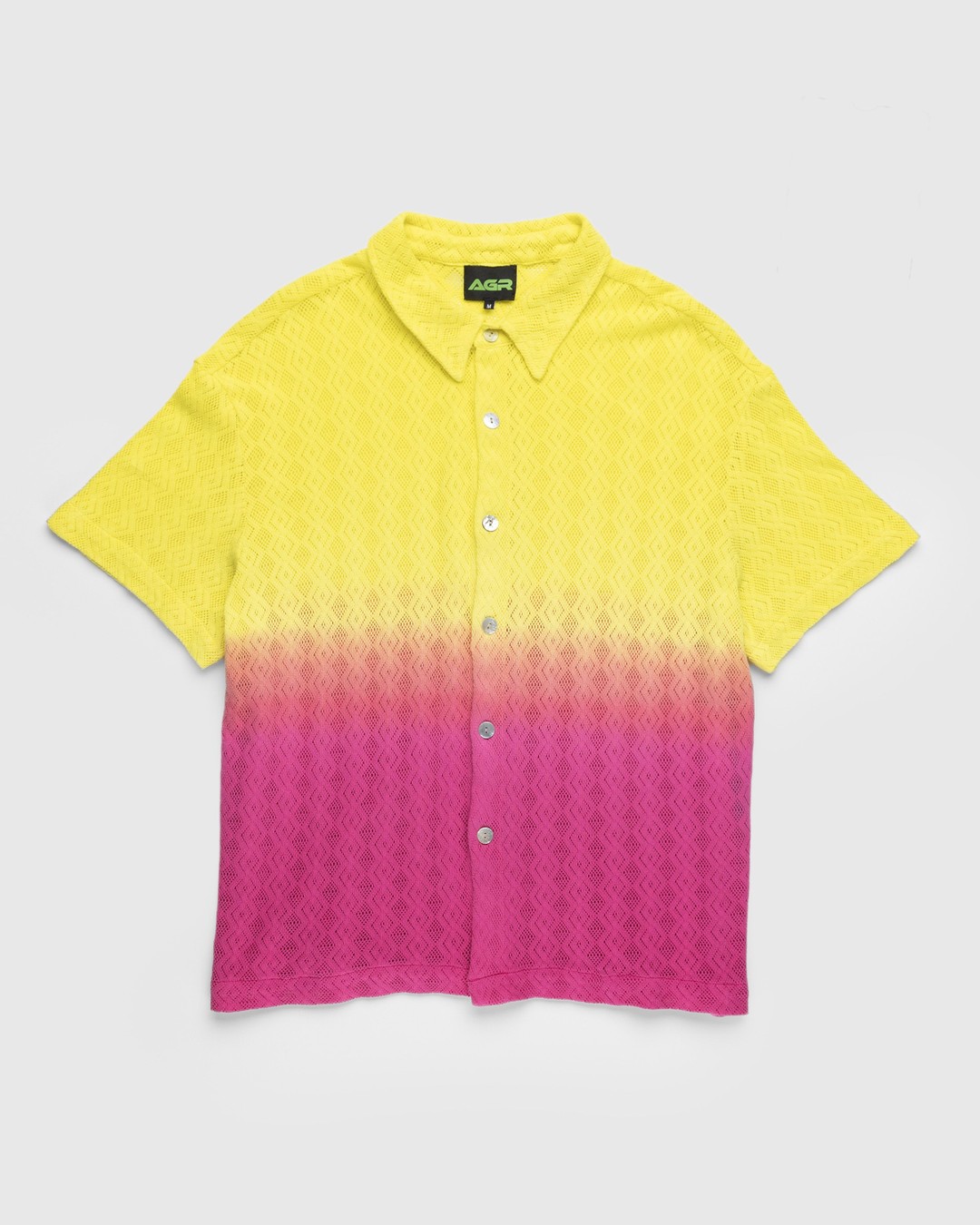 AGR – Gentle Happiness Lace Shirt Yellow/Pink - Shirts - Yellow - Image 1