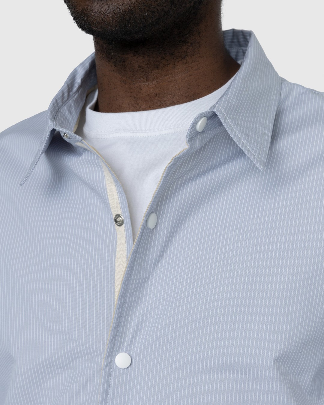 Highsnobiety – Quilted Insulated Shirt - Shirts - Blue - Image 7