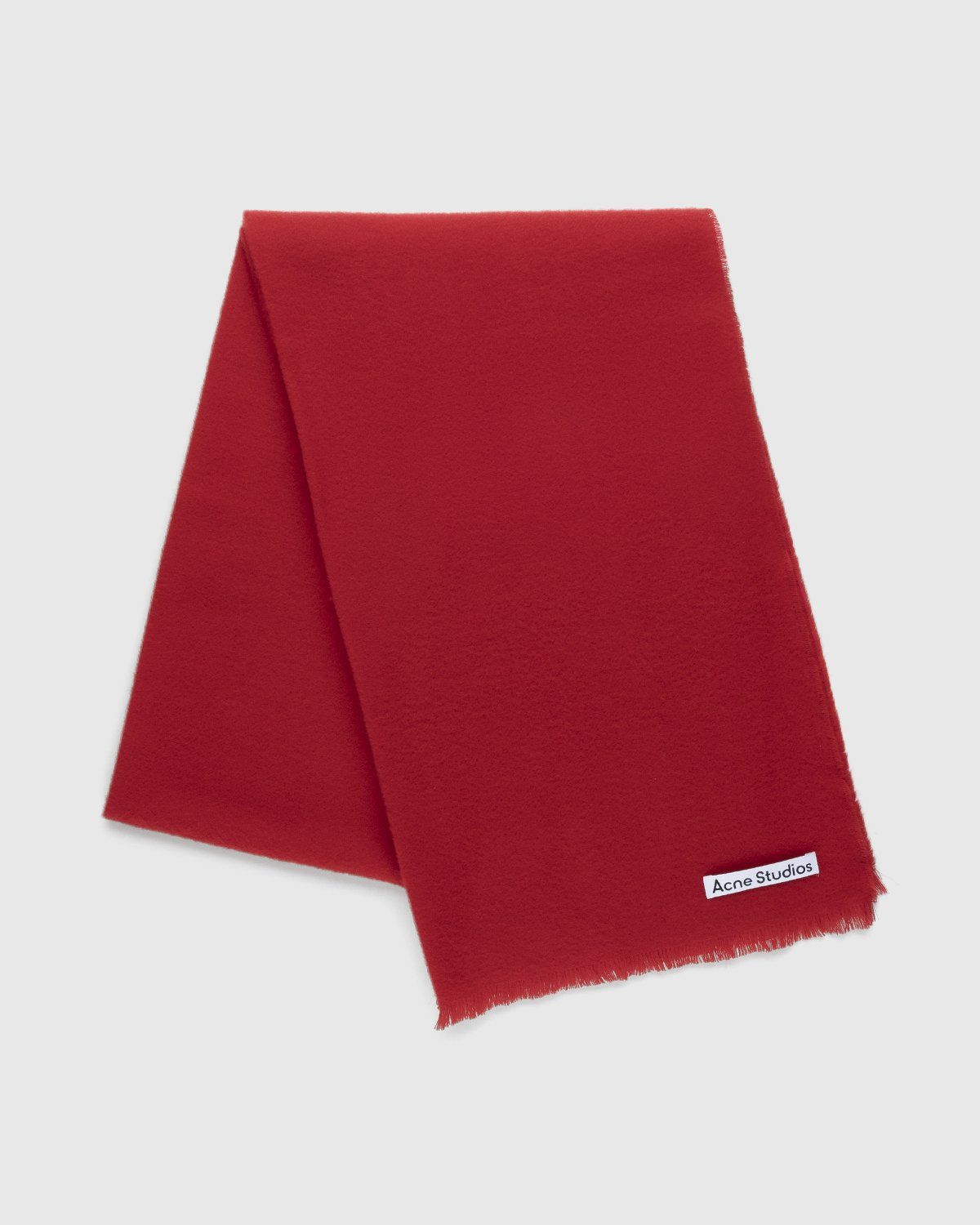 Acne Studios – Heavy Scarf Red - Knits - Red - Image 1