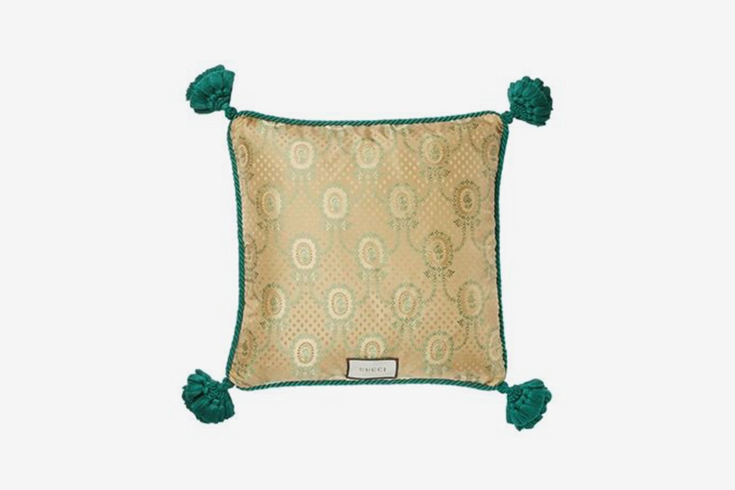 Snake Embroidered Velvet Pillow