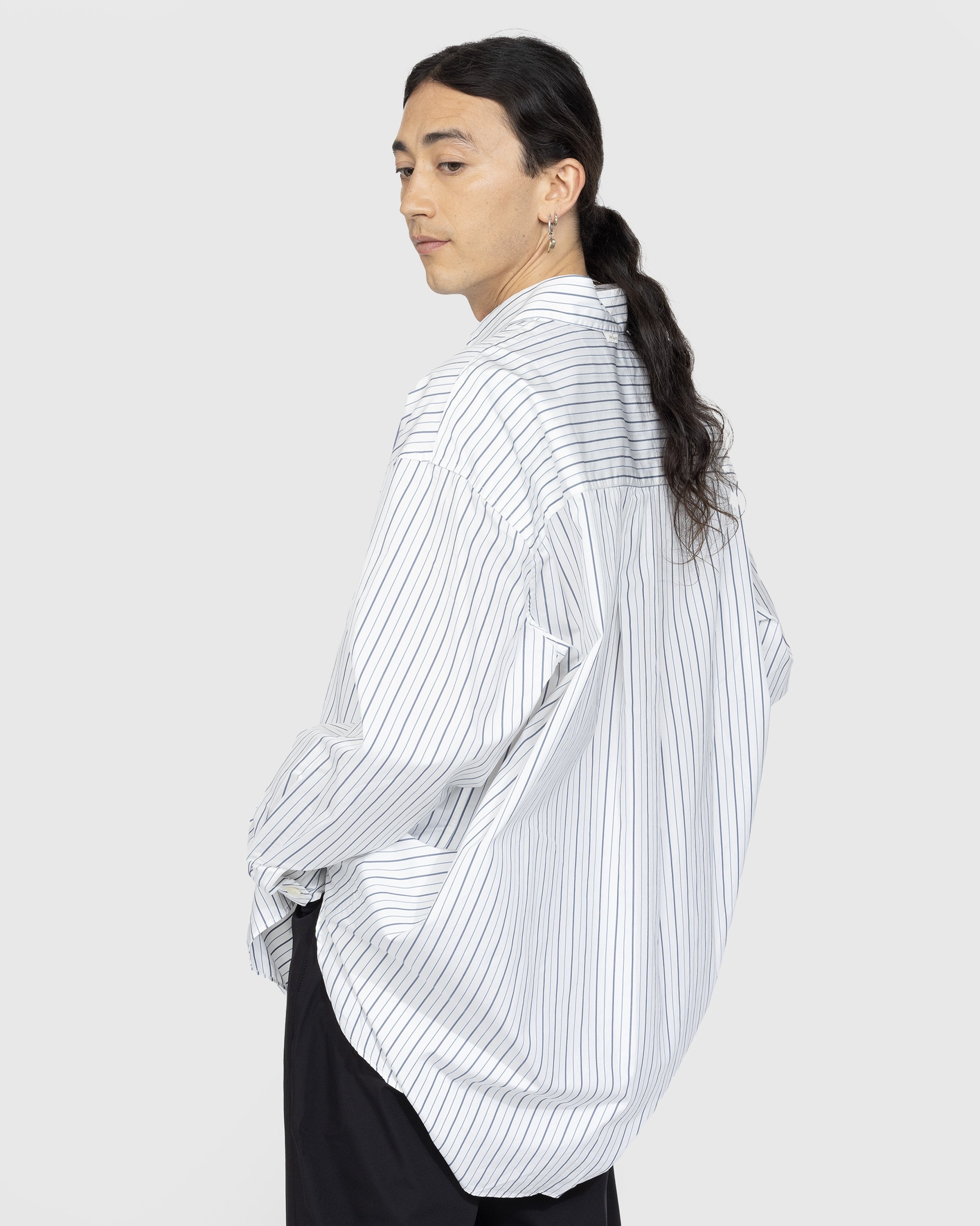 Our Legacy – Popover Shirt Olympic White Stripe - Shirts - White - Image 3