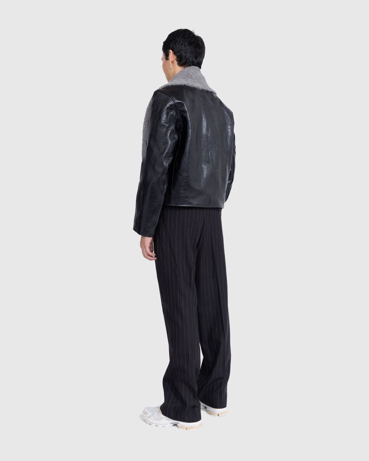Our Legacy – Borrowed Chino Black Chalk Stripe - Pants - Black - Image 3