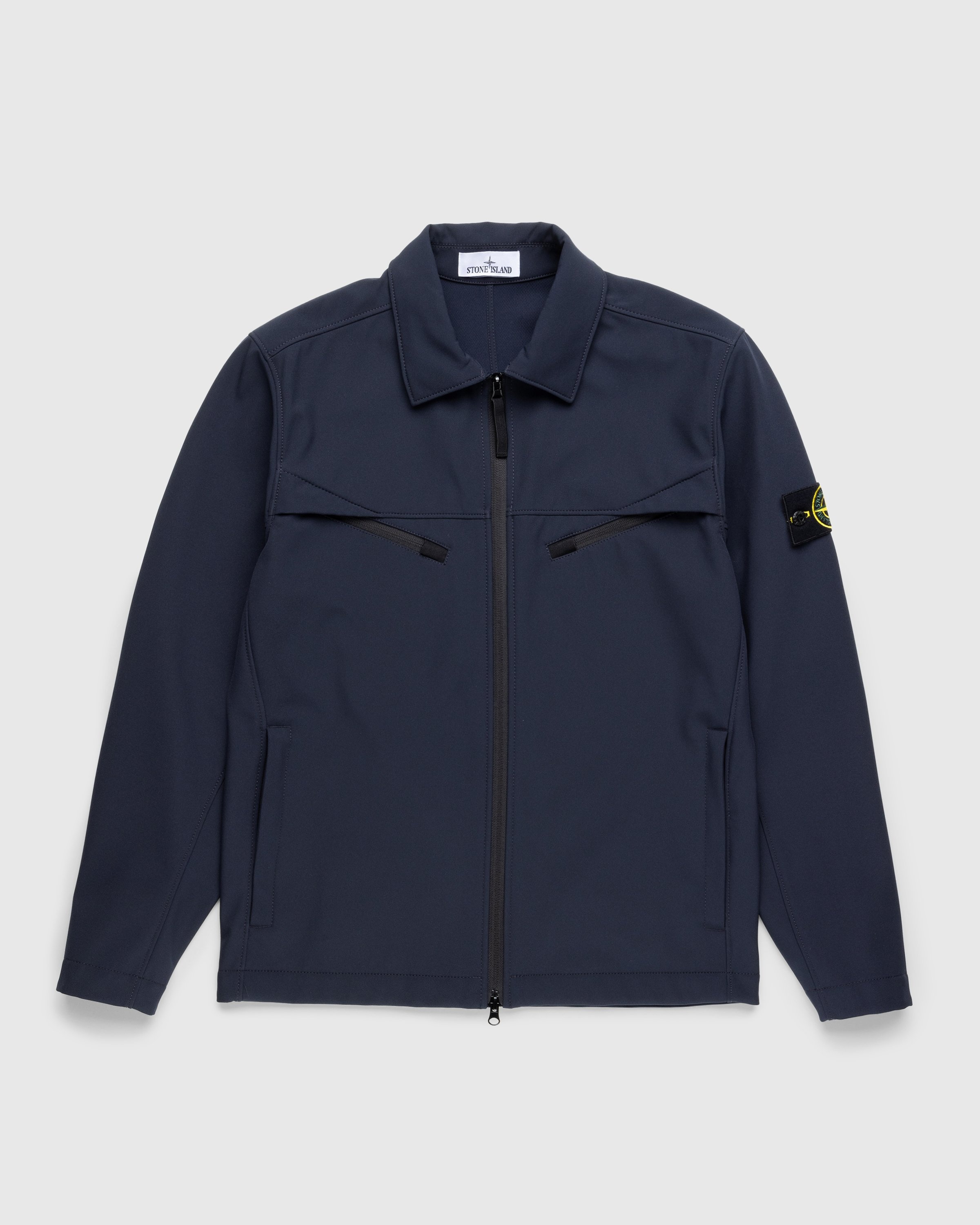 Navy blue stone island jacket online