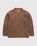 Overdye Crochet Shirt Brown