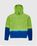 Balance + Growth Crochet Hoodie Green/Blue