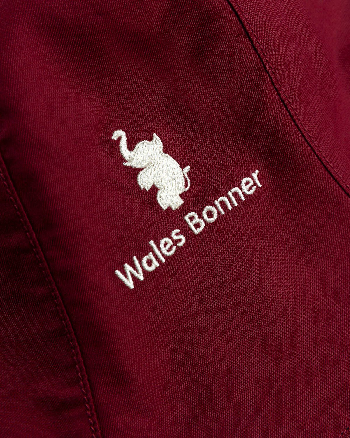 Adidas x Wales Bonner – Sunhat Black Burgundy - Hats - Red - Image 5