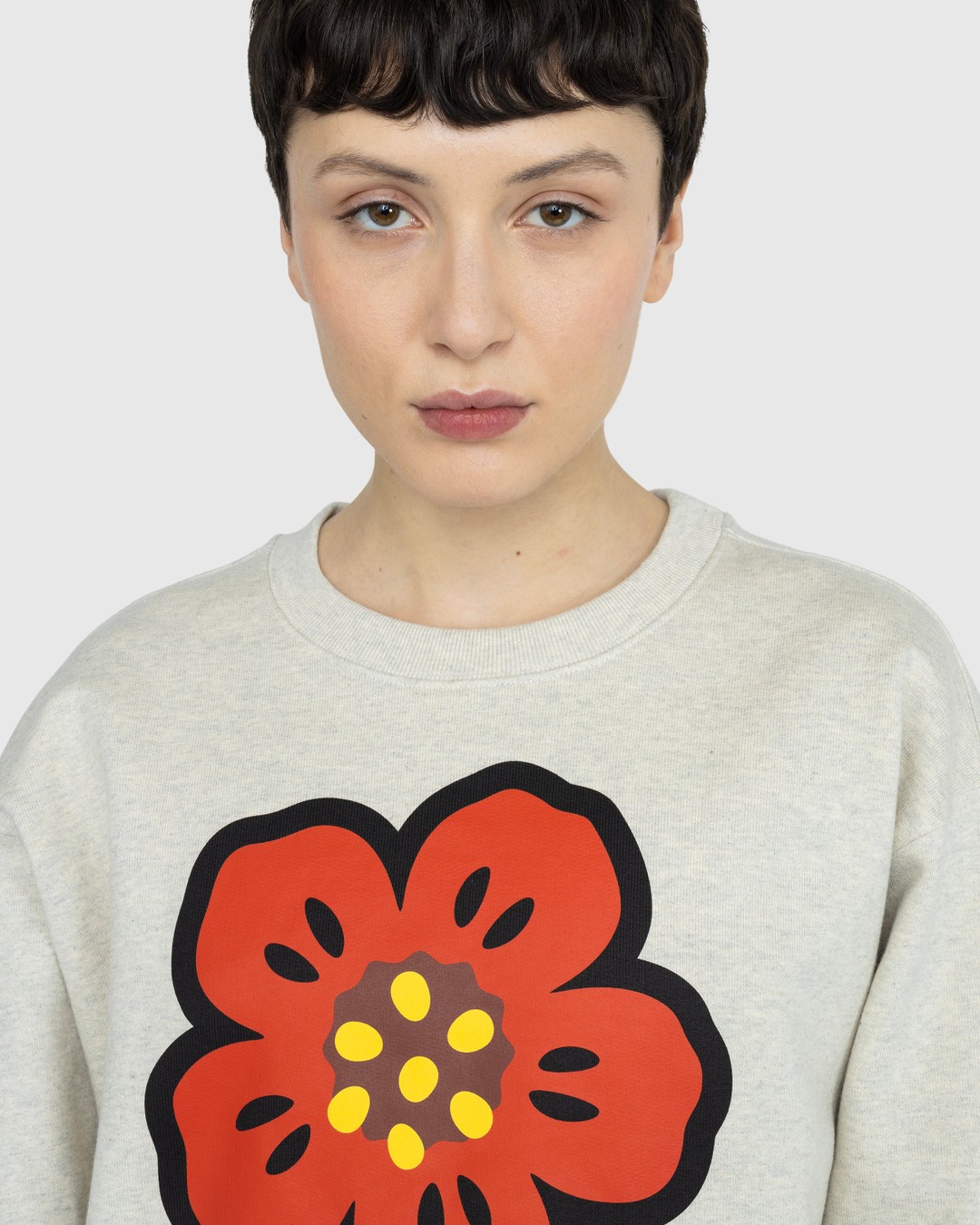 Kenzo – ‘BOKE FLOWER’ Sweatshirt - Knitwear - Grey - Image 6