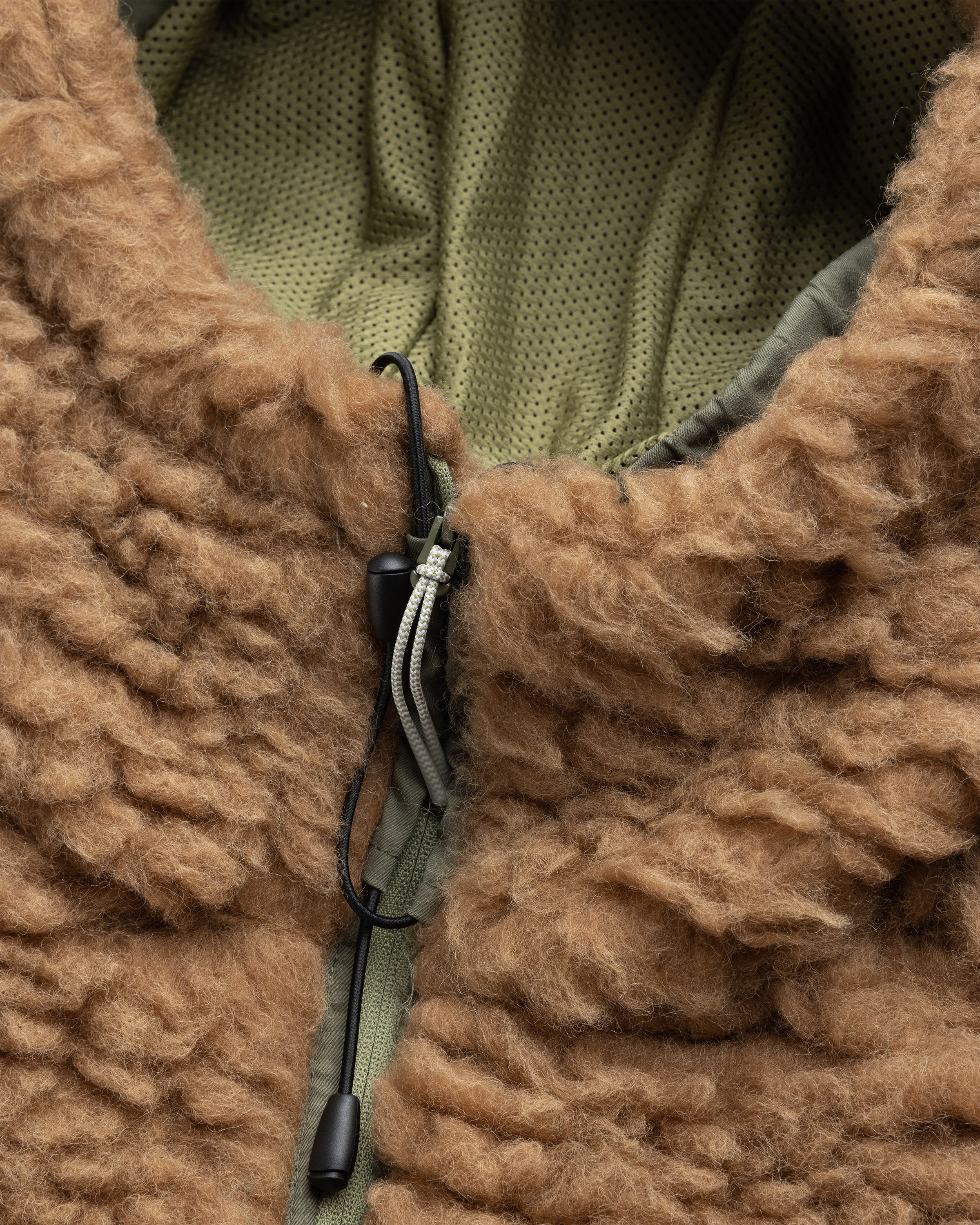 ROA – Polar Fleece Jacket Camel/Olive - Outerwear - Green - Image 6