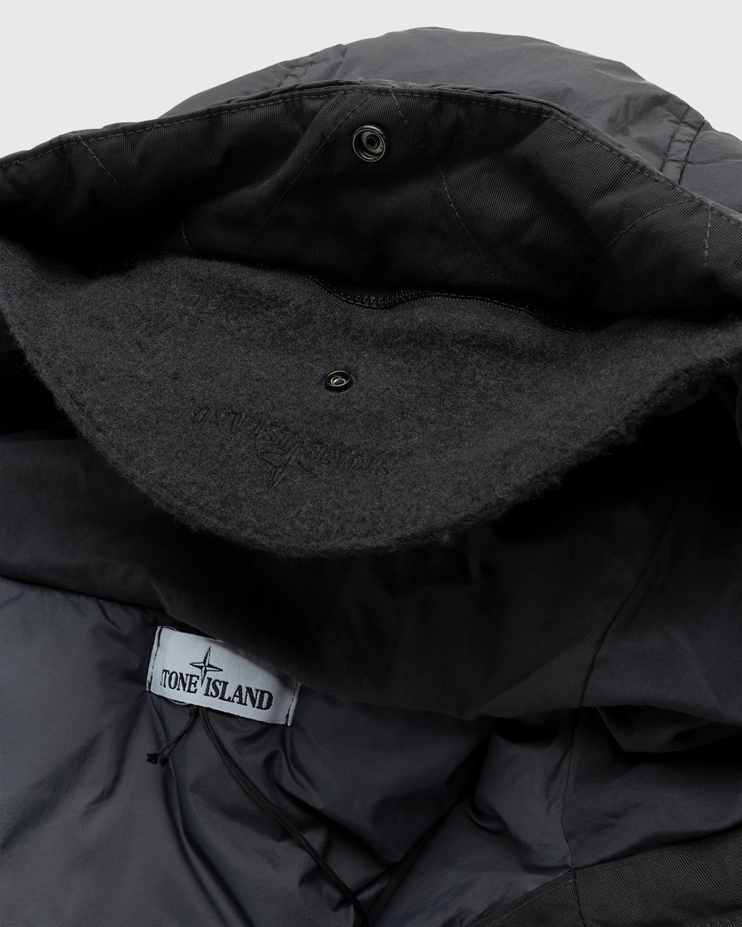 Stone Island – Garment Dyed Real Down Blouson Charcoal - Parka Jackets - Black - Image 8