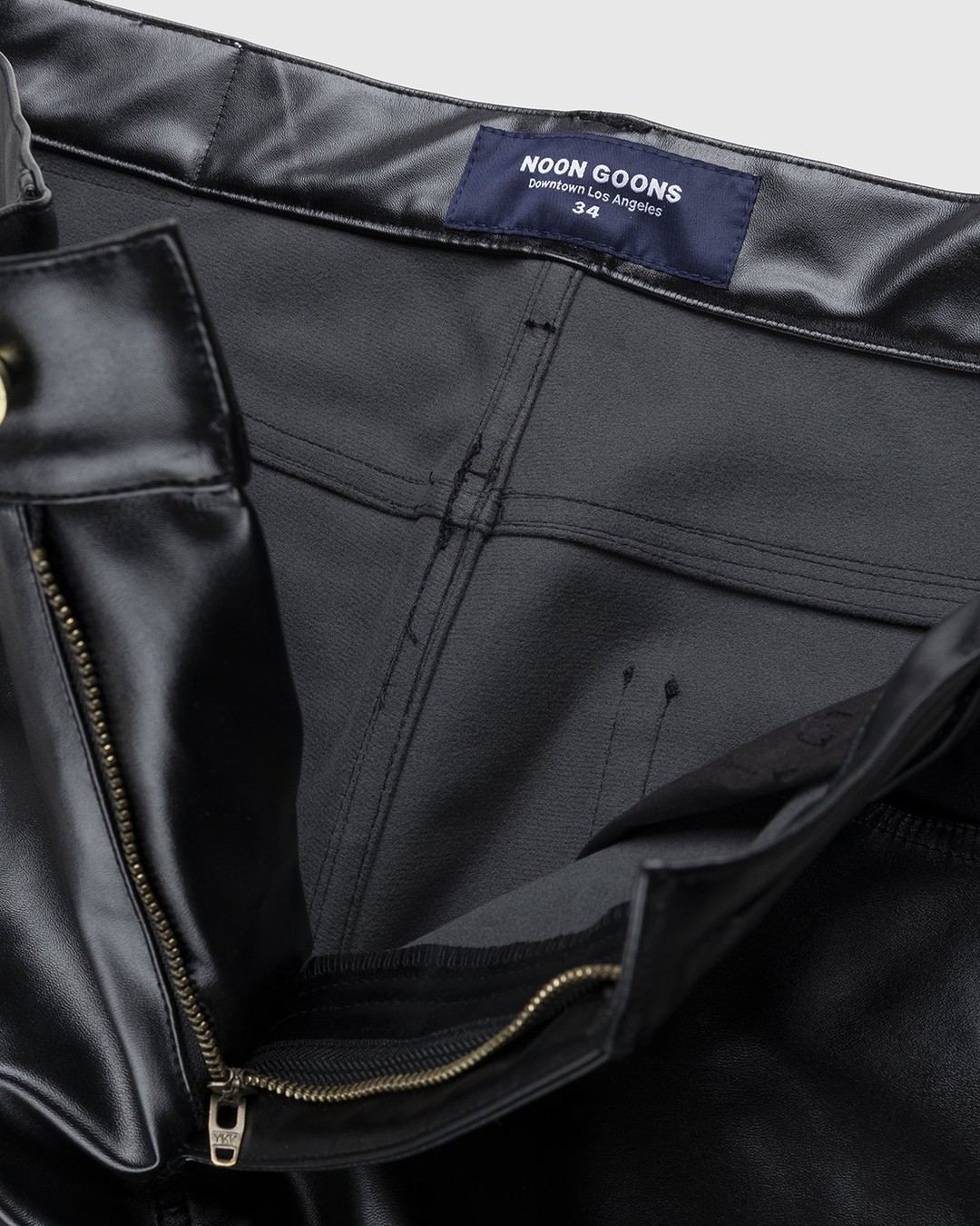Noon Goons – Series Leather Pant Black - Pants - Black - Image 5