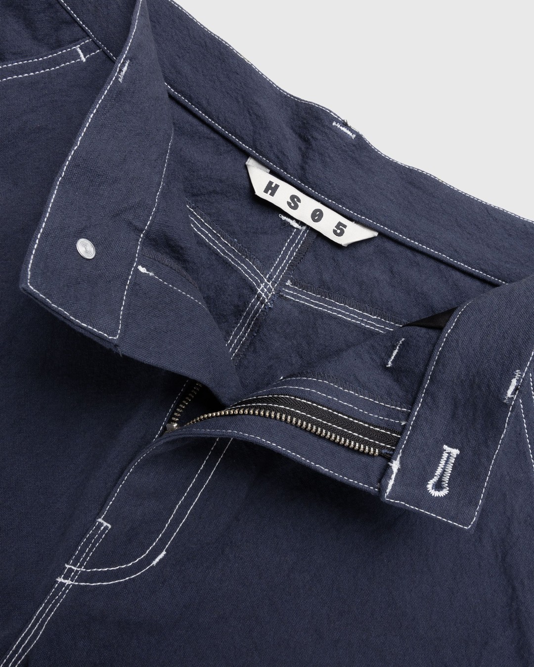Highsnobiety HS05 – Sun Dried Canvas Carpenter Pants Navy - Pants - Blue - Image 6