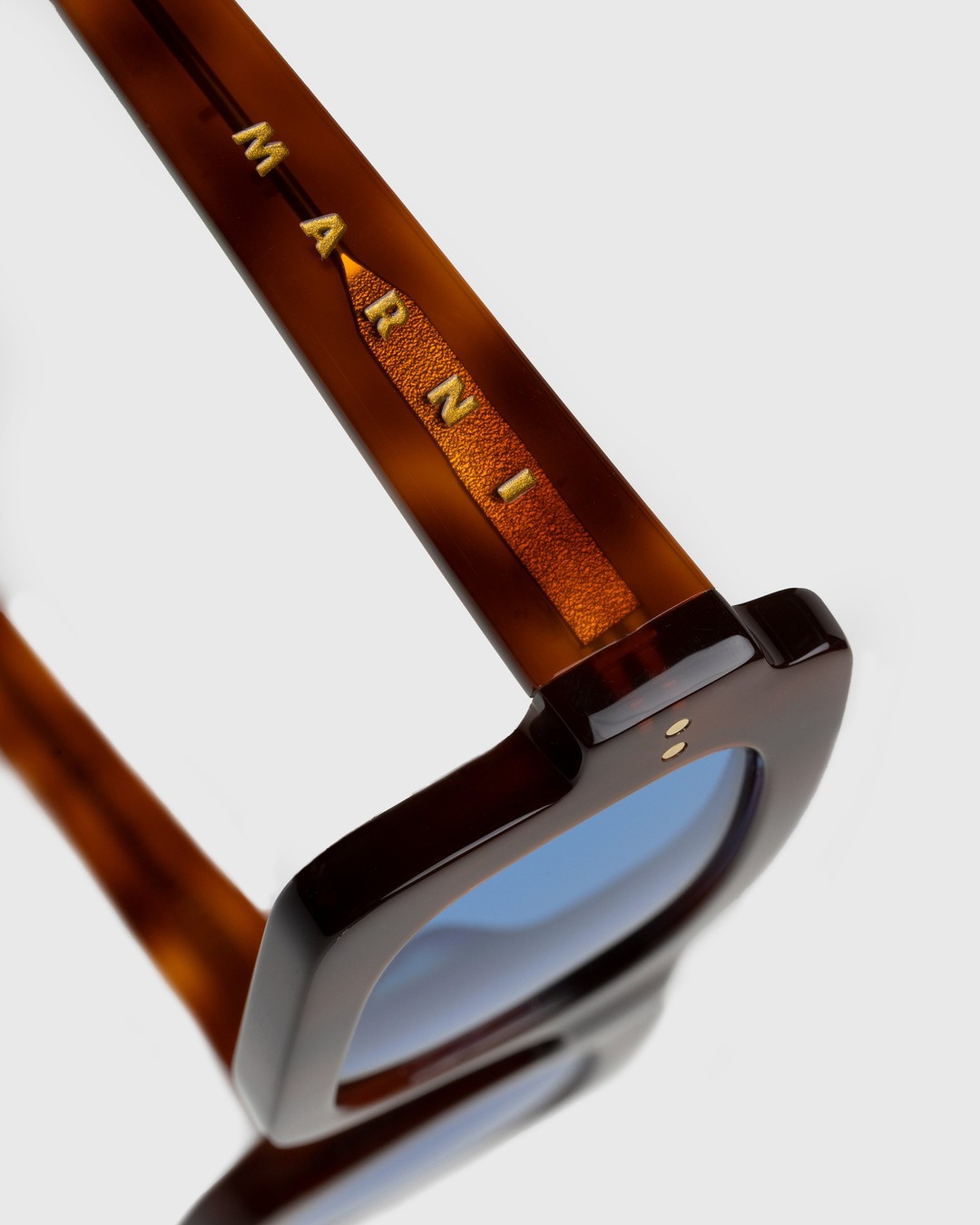Marni – Lake Vostok Sunglasses Havana Blue - Sunglasses - Blue - Image 3