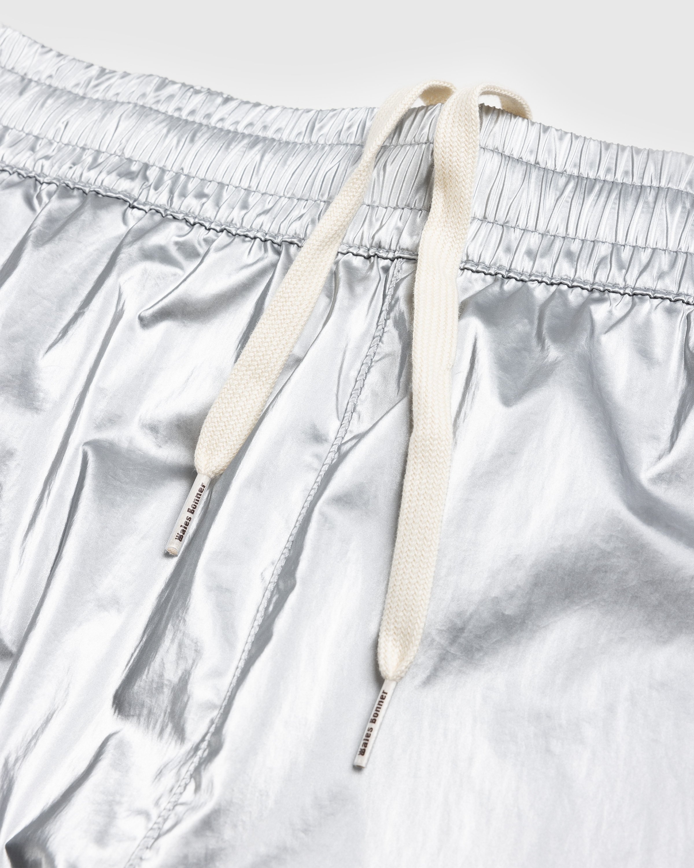 Adidas x Wales Bonner – Metallic Track Shorts Silver - Shorts - Silver - Image 6