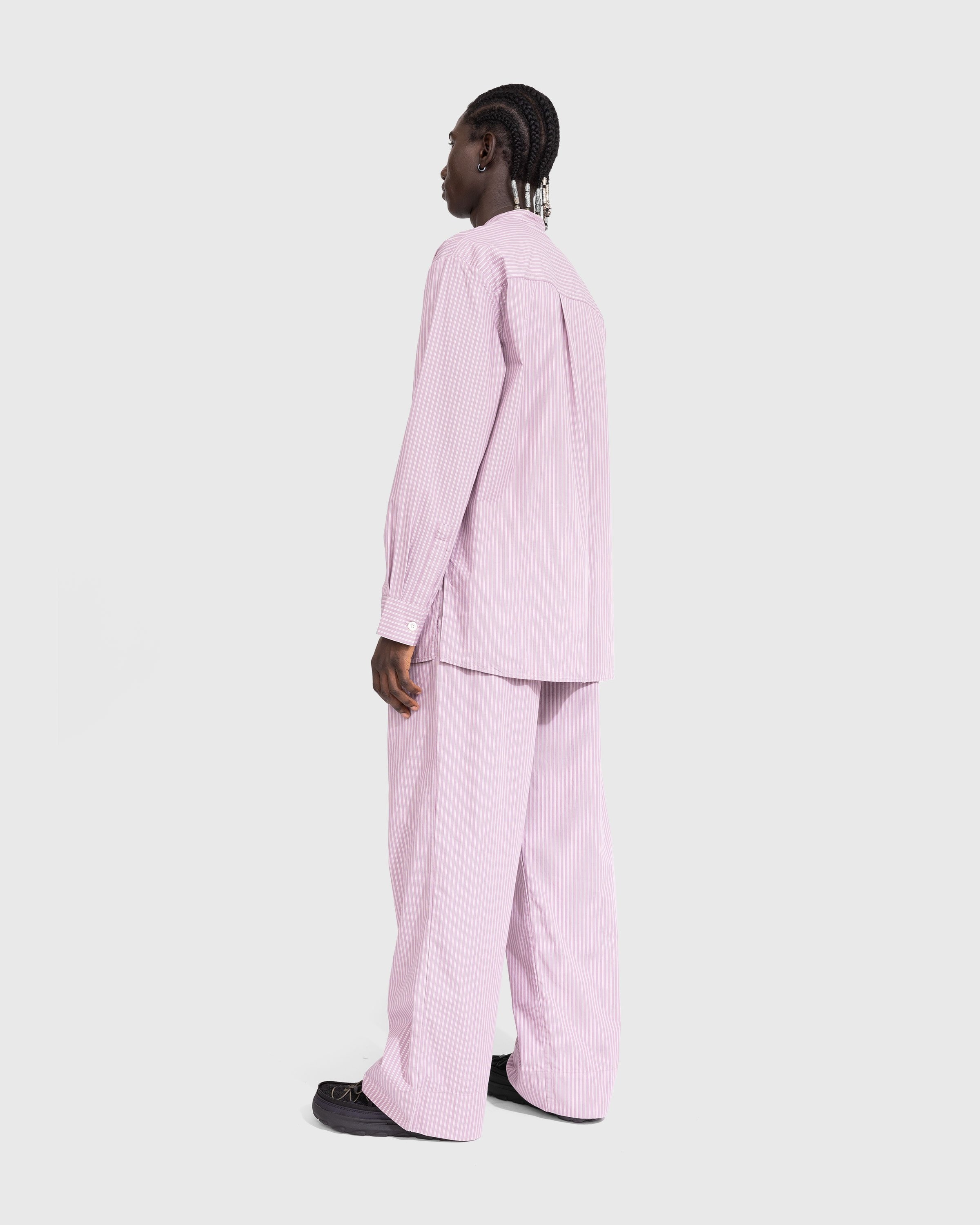 Birkenstock x Tekla – Poplin Pyjama Pants Mauve Stripes