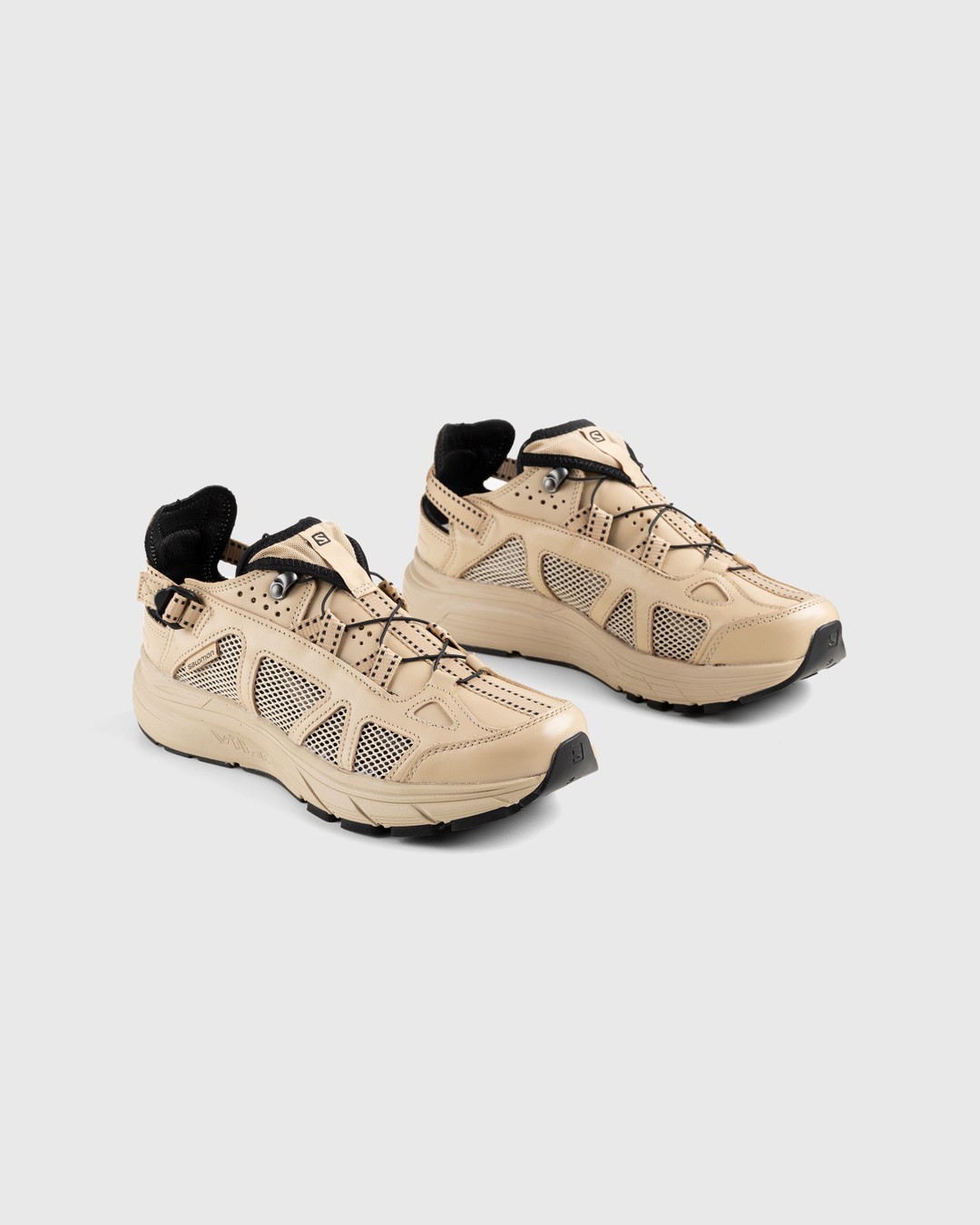 Salomon – Techsonic Leather Advanced Safari/Safari/Black - Sneakers - Beige - Image 3