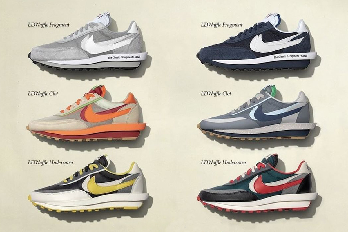 sacai's Nike LDWaffle ld waffle sneakers Reveals Seven Collaborative Sneakers