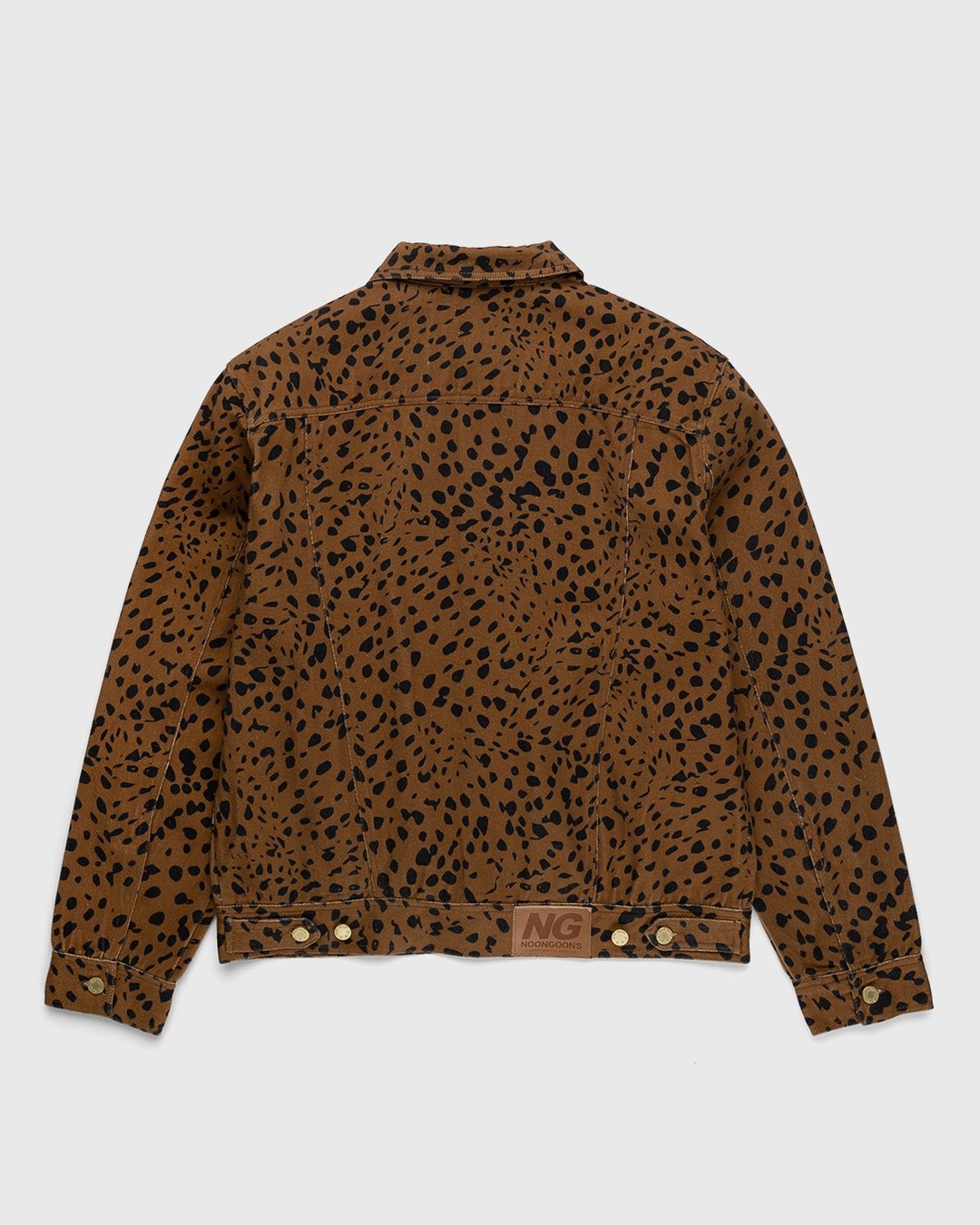 Noon Goons – Go Leopard Denim Jacket Brown - Denim Jackets - Brown - Image 2