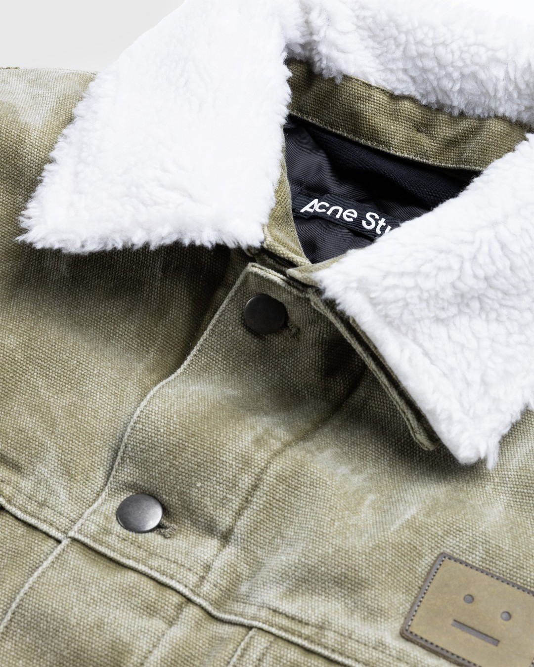 Acne Studios – Canvas Padded Jacket Khaki Beige - Outerwear - Green - Image 5