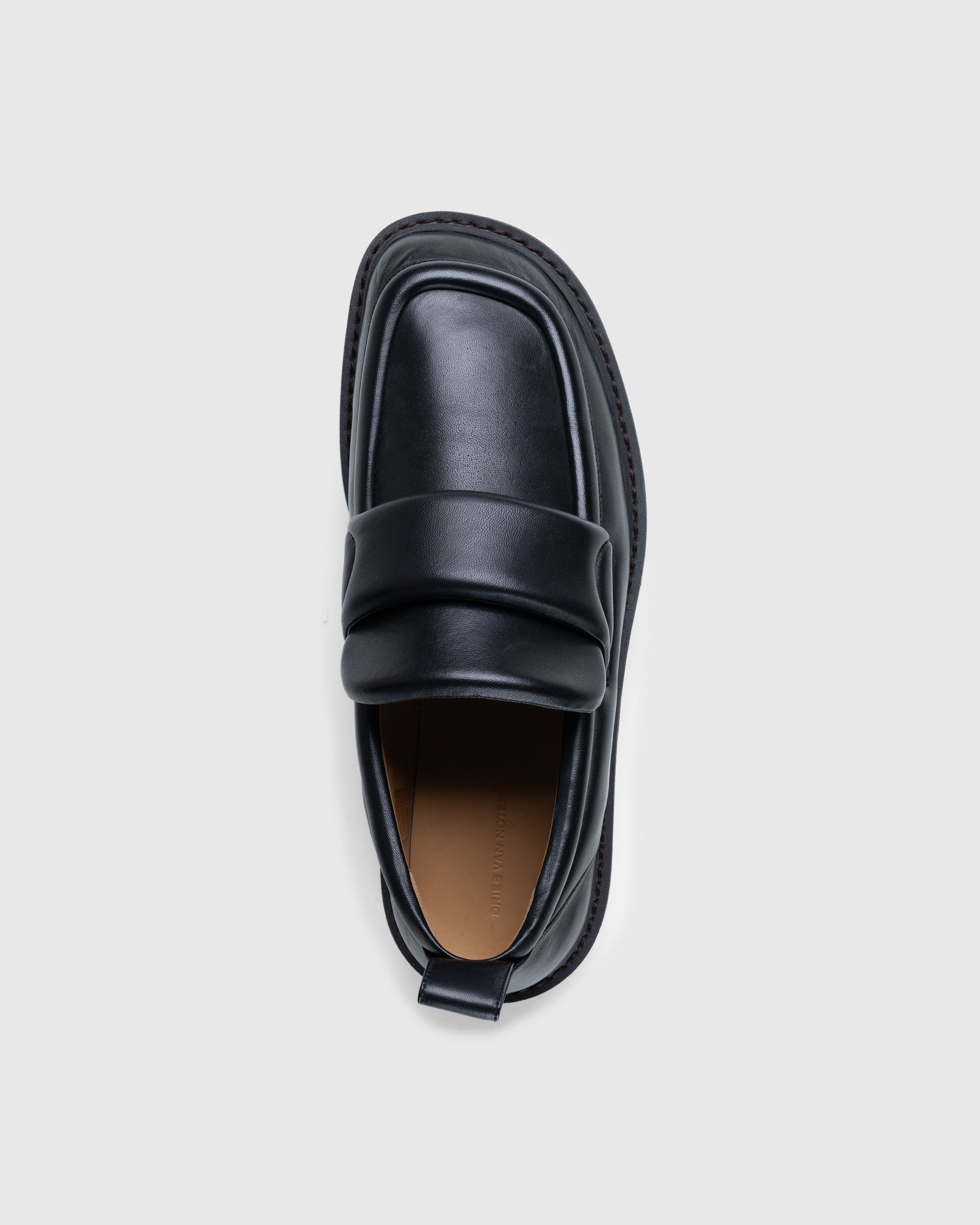 Dries van Noten – Padded Leather Loafers Black - Sandals - Black - Image 4