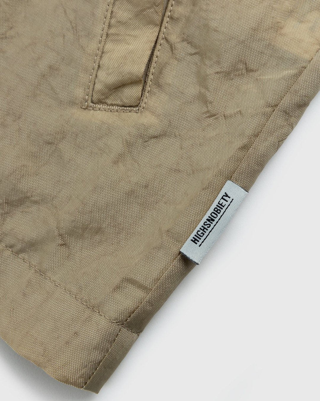 Highsnobiety – Stonewashed Nylon Coach Jacket Gold - Outerwear - Yellow - Image 5