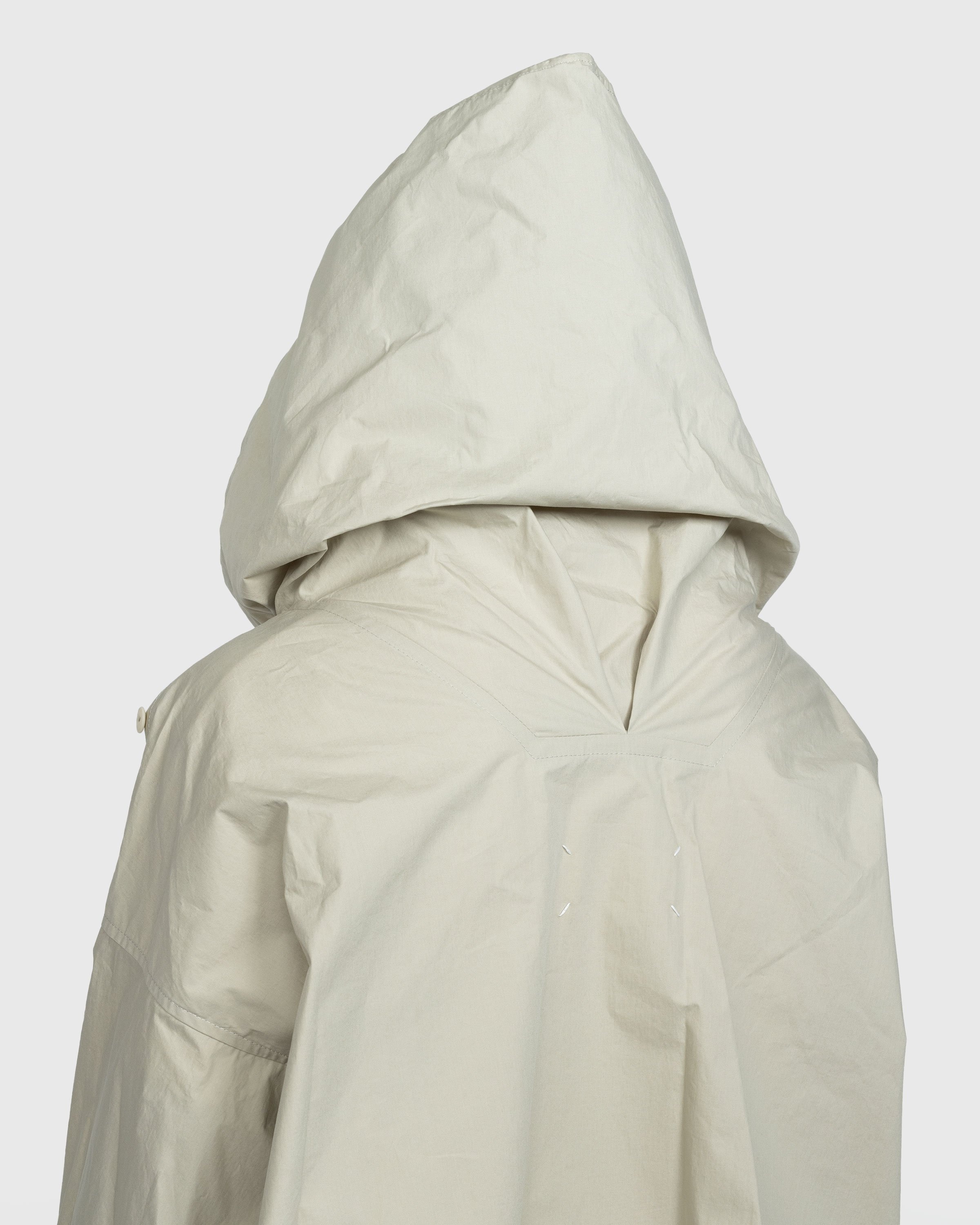 Maison Margiela – Coated Cotton Hooded Jacket Cream - Outerwear - Beige - Image 6