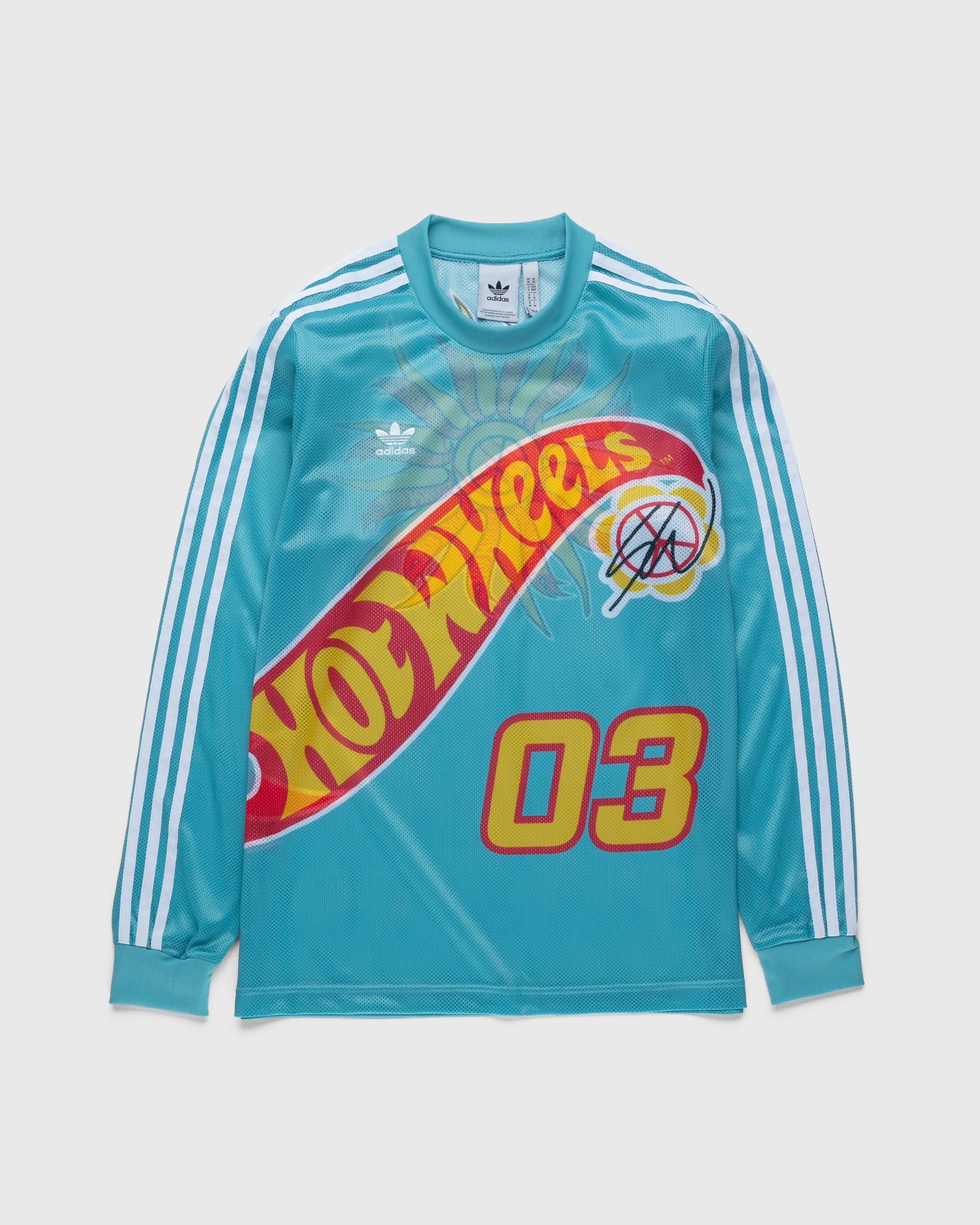Adidas – Sean Wotherspoon x Hot Wheels Mesh Longsleeve Blue - Longsleeves - Blue - Image 1