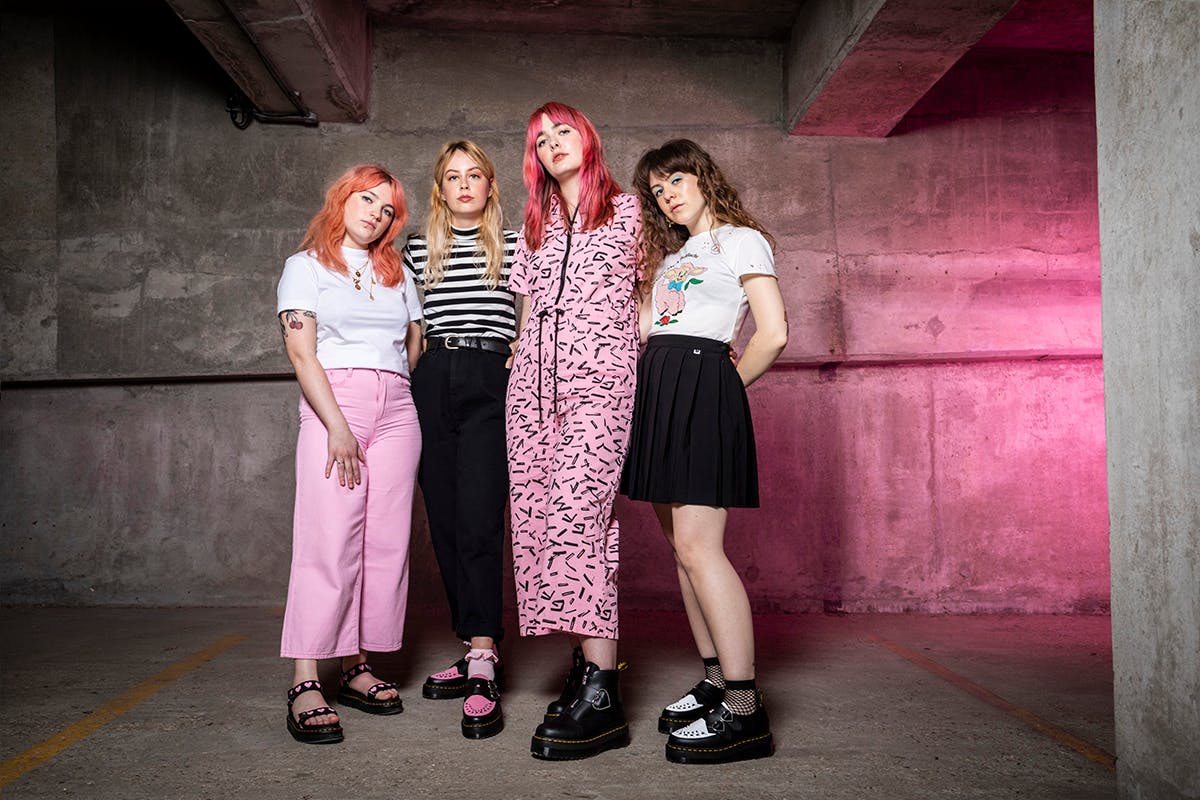 lazy oaf dr martens pink