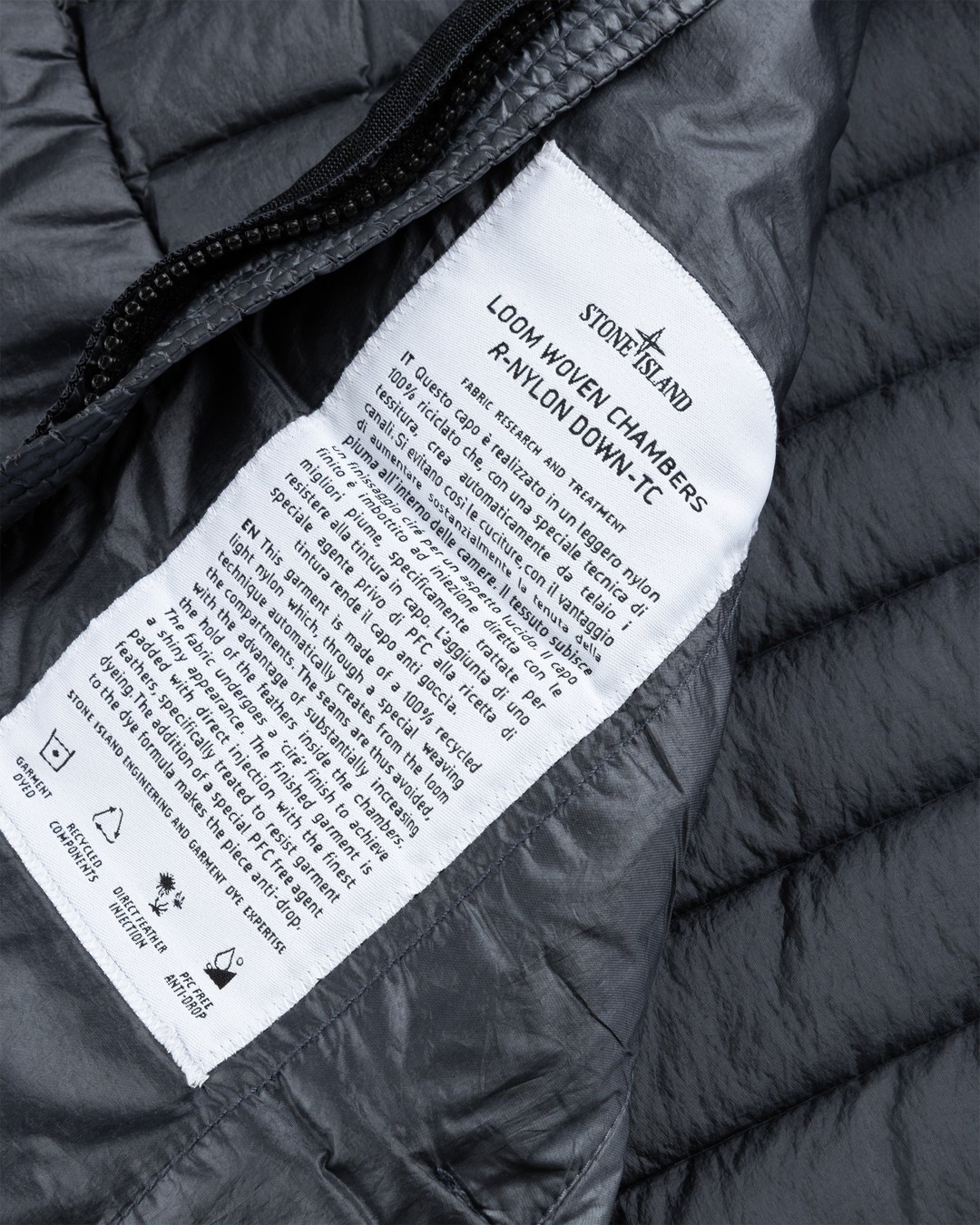 Stone Island – Recycled Nylon Down Vest Lead Grey - Outerwear - Grey - Image 5