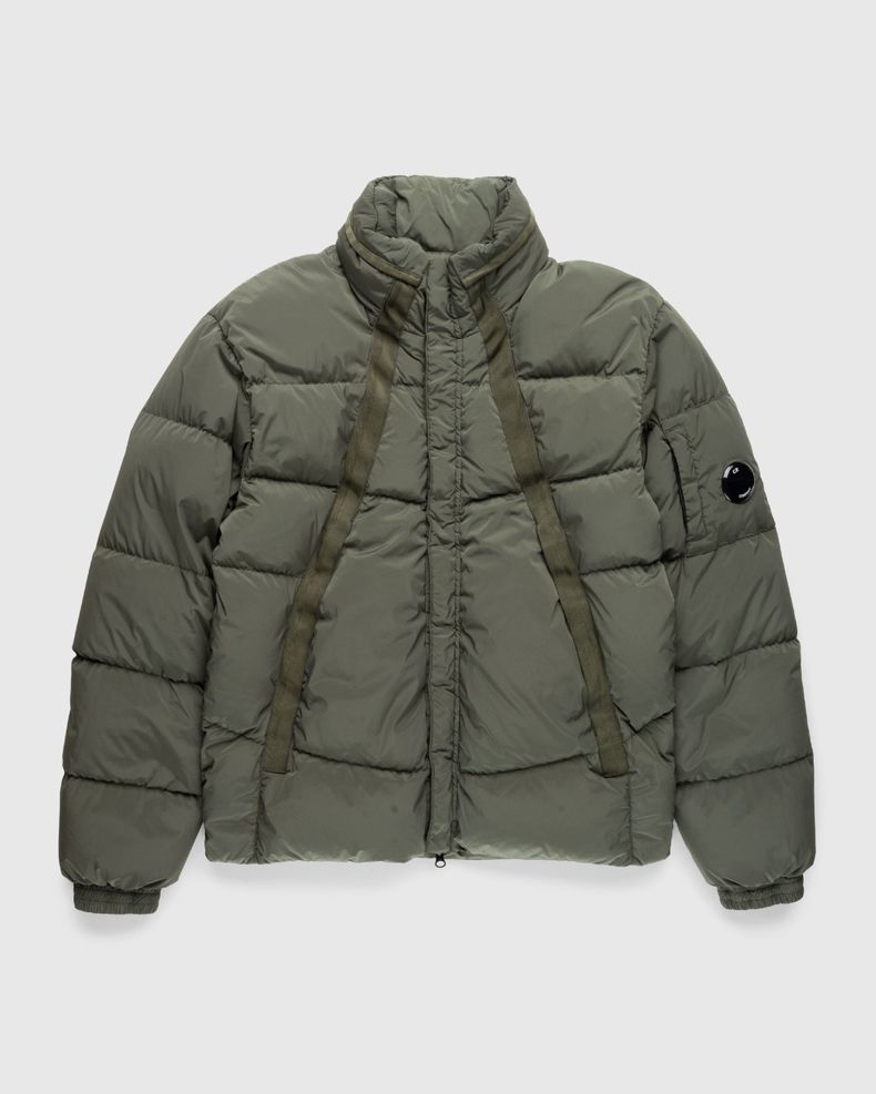 Padded Nylon Jacket Olive Night