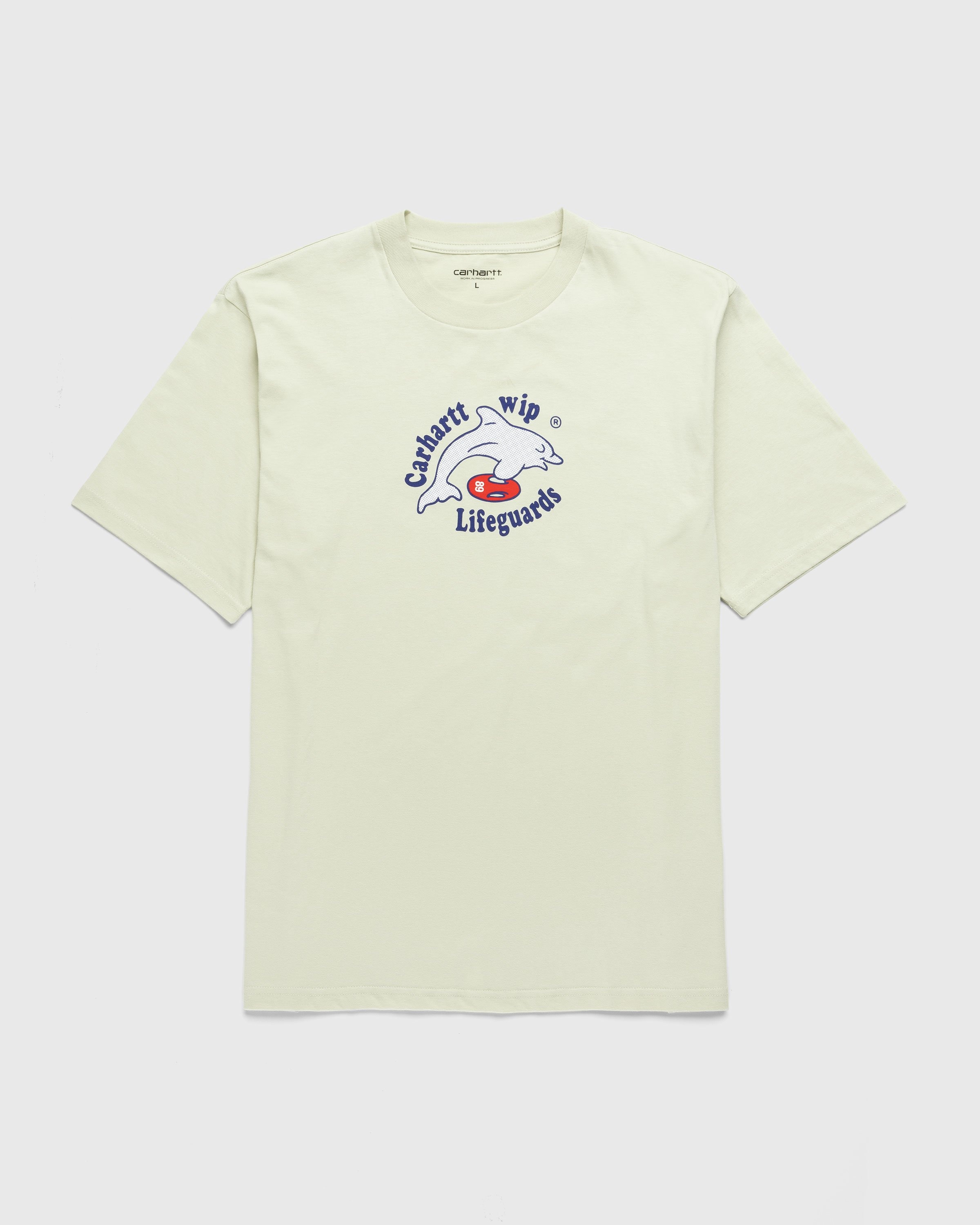 Carhartt WIP – Lifeguards T-Shirt Light Blue - Tops - White - Image 1