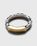 Maison Margiela – Two-Tone Embossed Ring Silver - Jewelry - Silver - Image 2