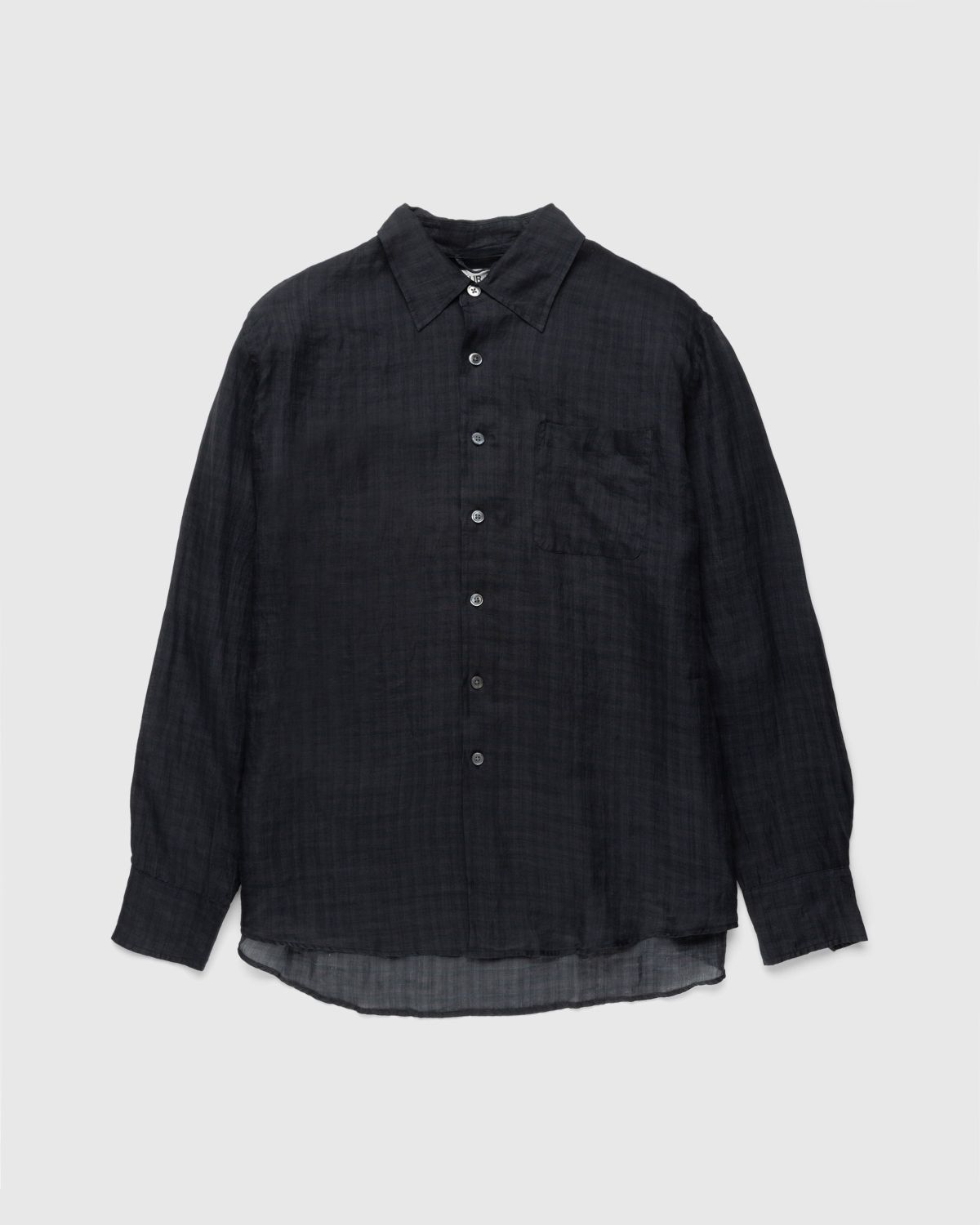 Our Legacy – Above Shirt Night Check Print - Shirts - Black - Image 1