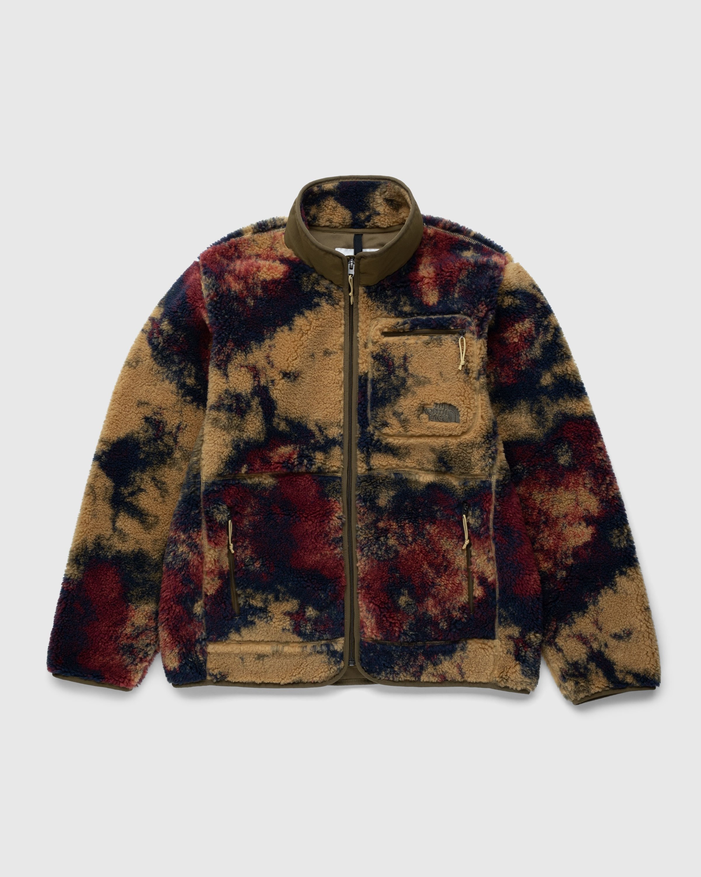 The North Face – Jacquard Extreme Pile Full-Zip Jacket Antelope Tan/Ice Dye  Print