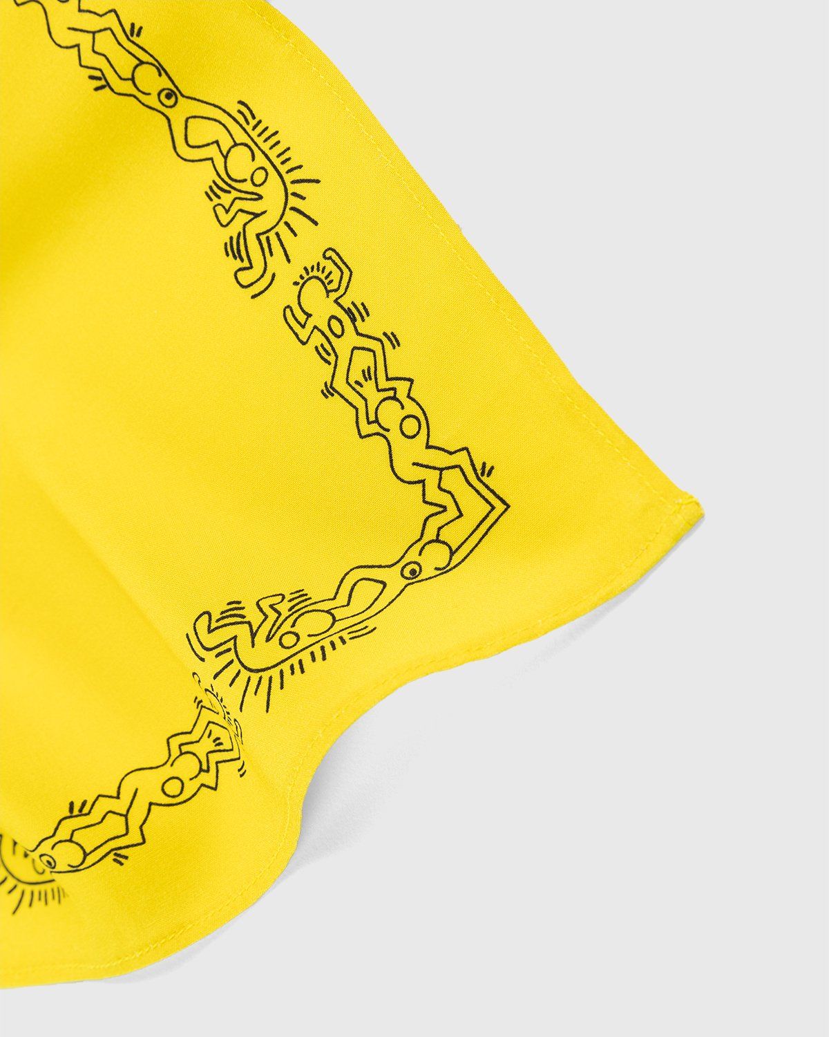 Highsnobiety – Keith Haring Bandana Yellow - Scarves - Yellow - Image 4