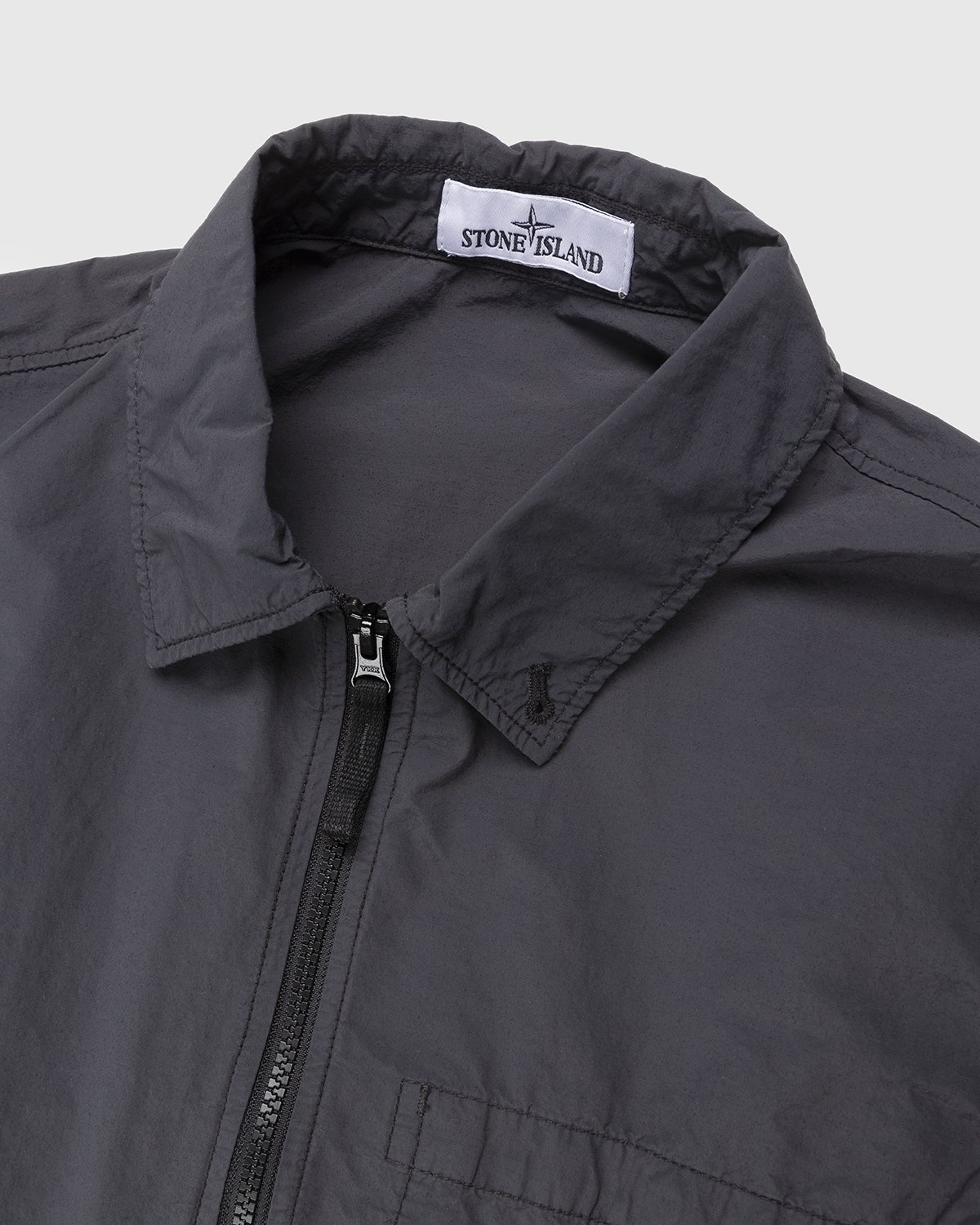 Stone island garment sales dyed overshirt black