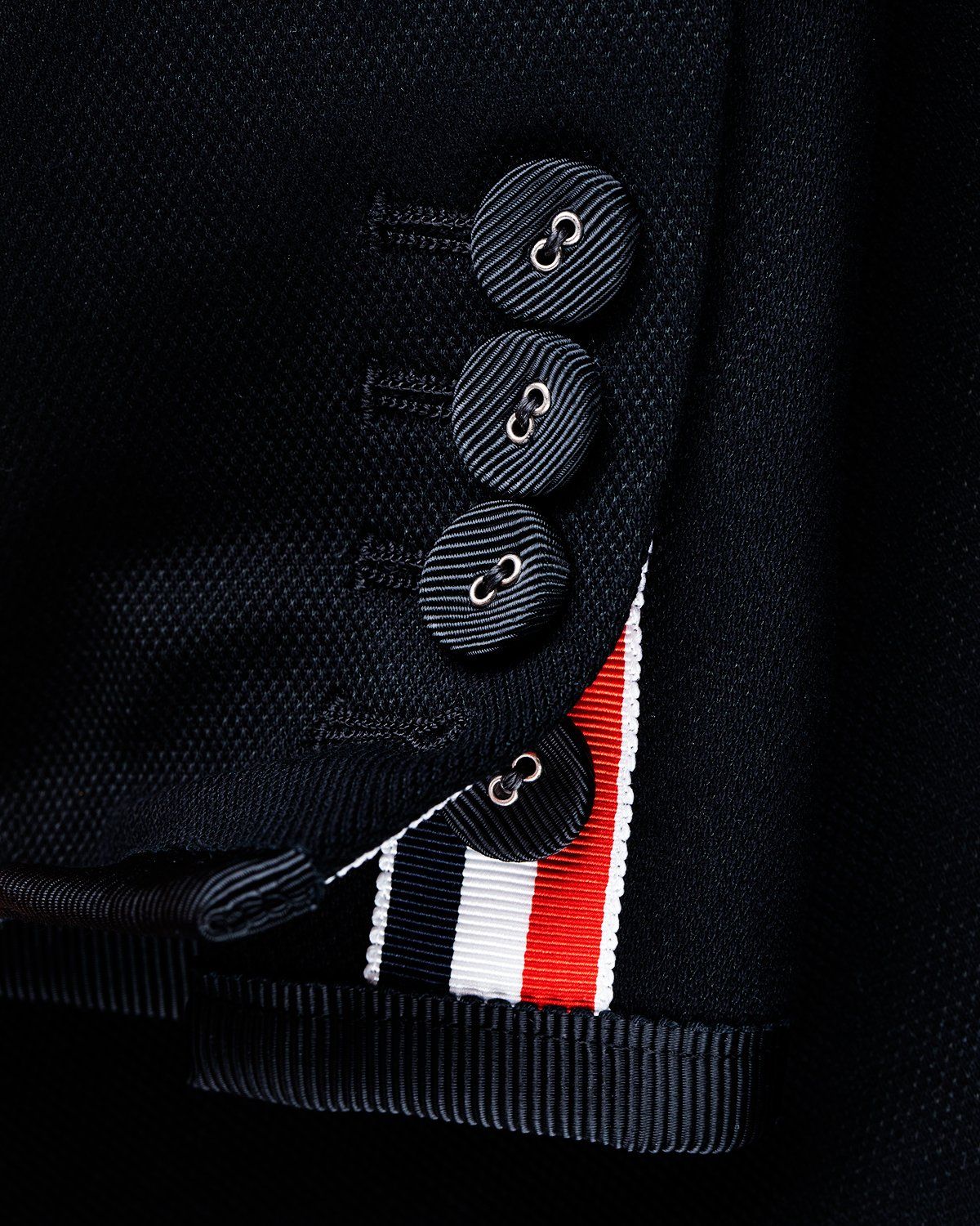 Thom Browne x Highsnobiety – Men Deconstructed Sport Jacket Black - Image 8