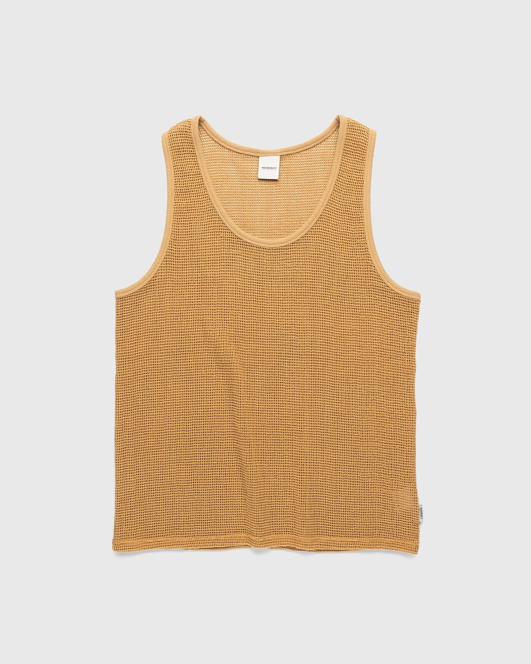 Highsnobiety – Knit Mesh Tank Top Brown - Tank Tops - Brown - Image 1