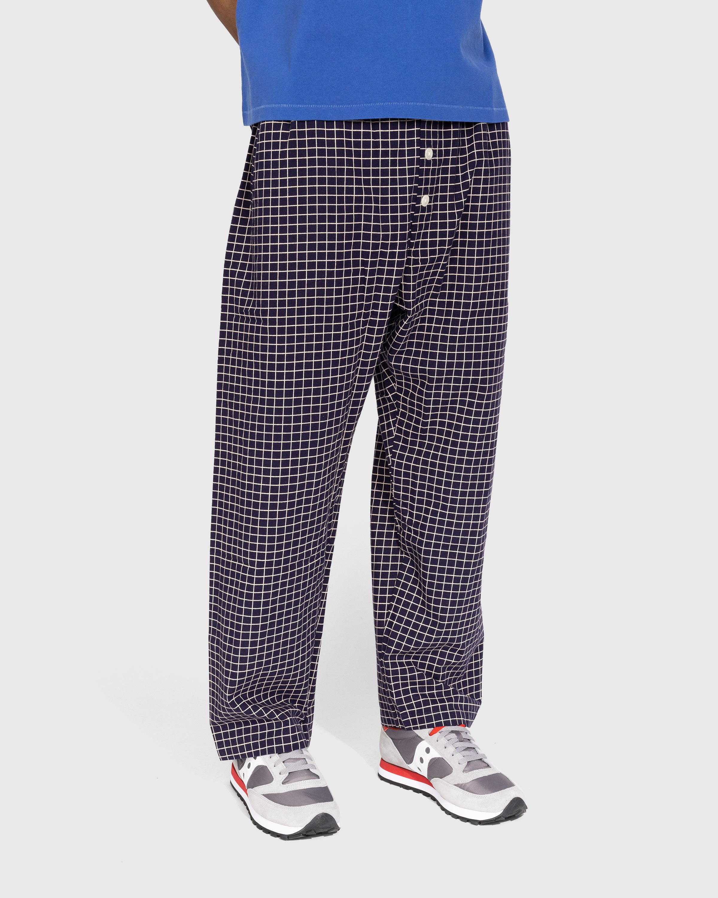 bode – Midnight Grid Pajama Pant - Pants - Blue - Image 4
