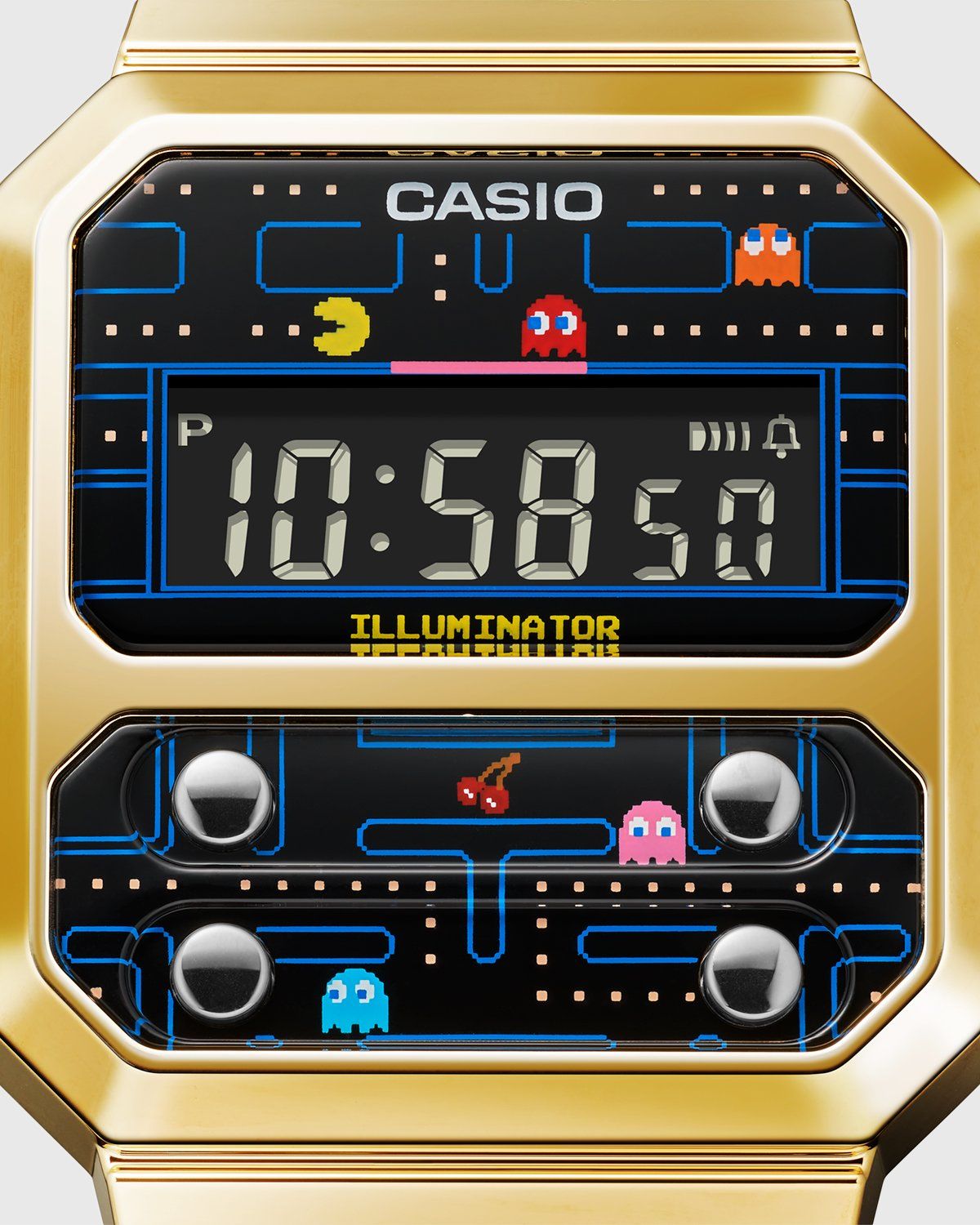 Casio – A100WEPC Vintage Pac-Man Black - Quartz - Black - Image 5