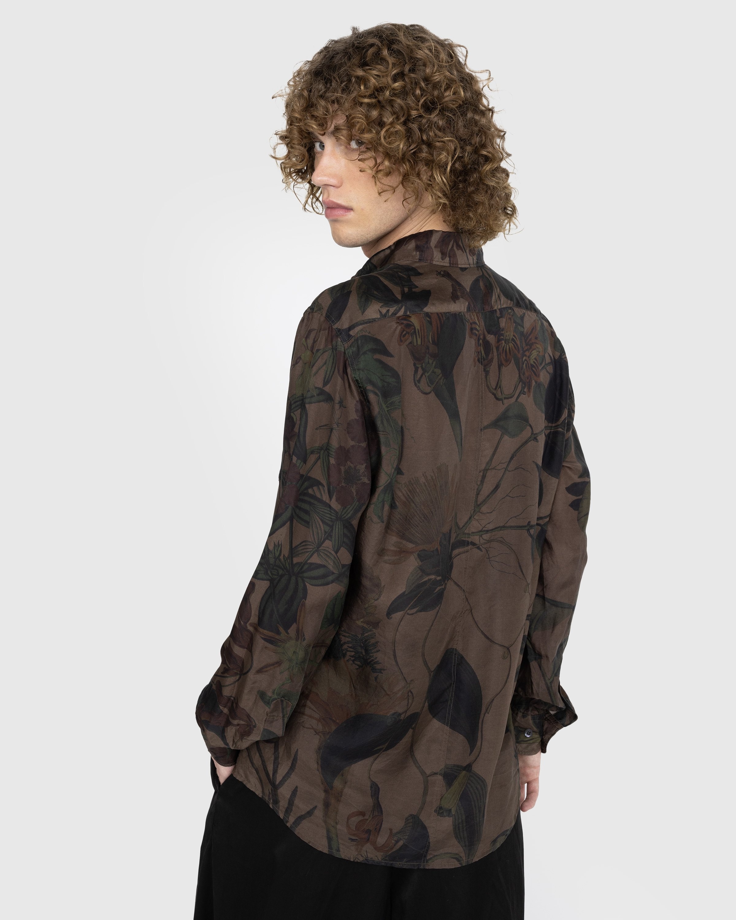 Dries van Noten – Corbino Shirt Brown - Shirts - Brown - Image 3