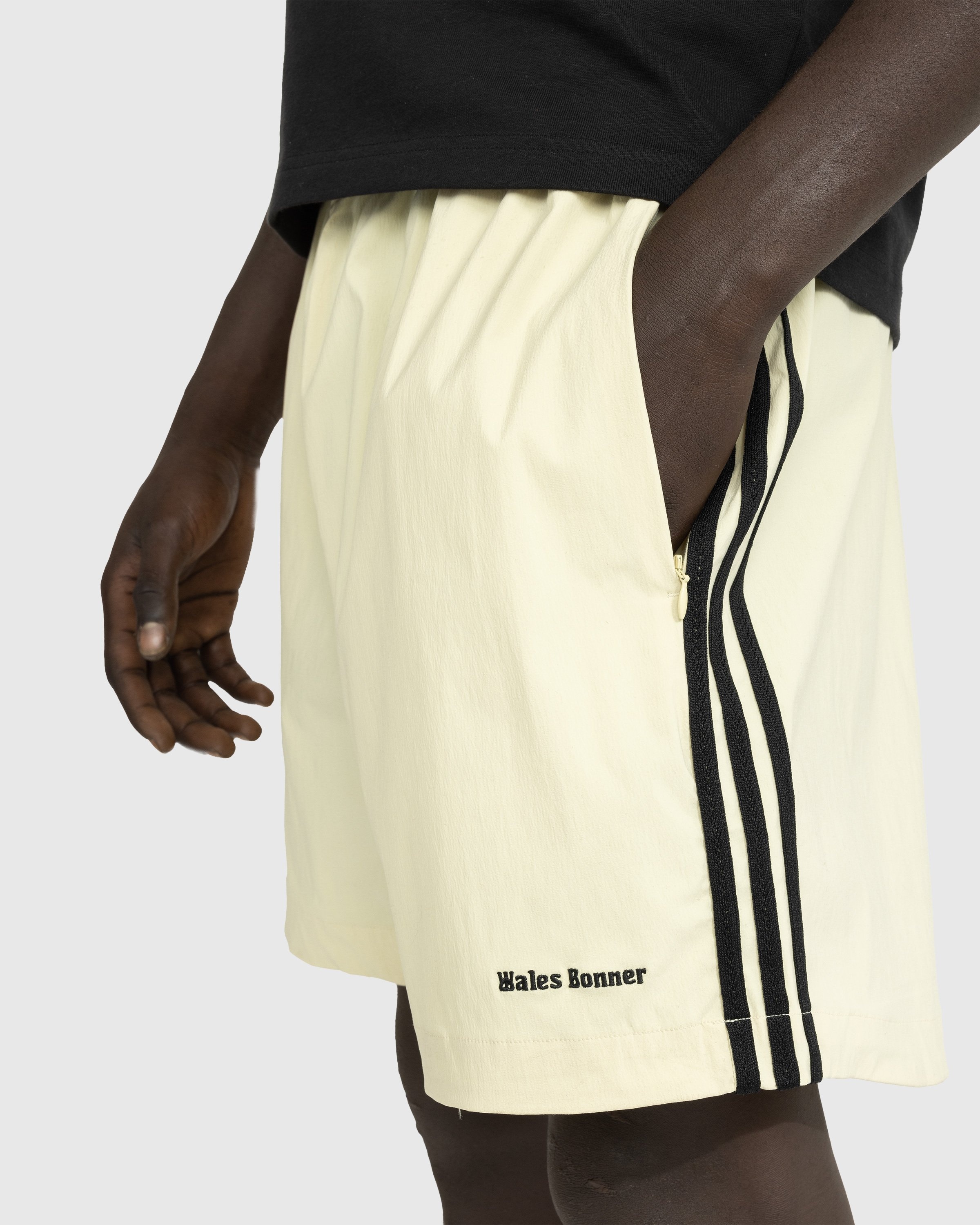 Adidas x Wales Bonner – Football Short Sandy Beige - Shorts - Beige - Image 5