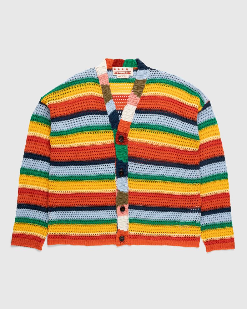 Marni x No Vacancy Inn – Striped Crochet Cardigan Multi