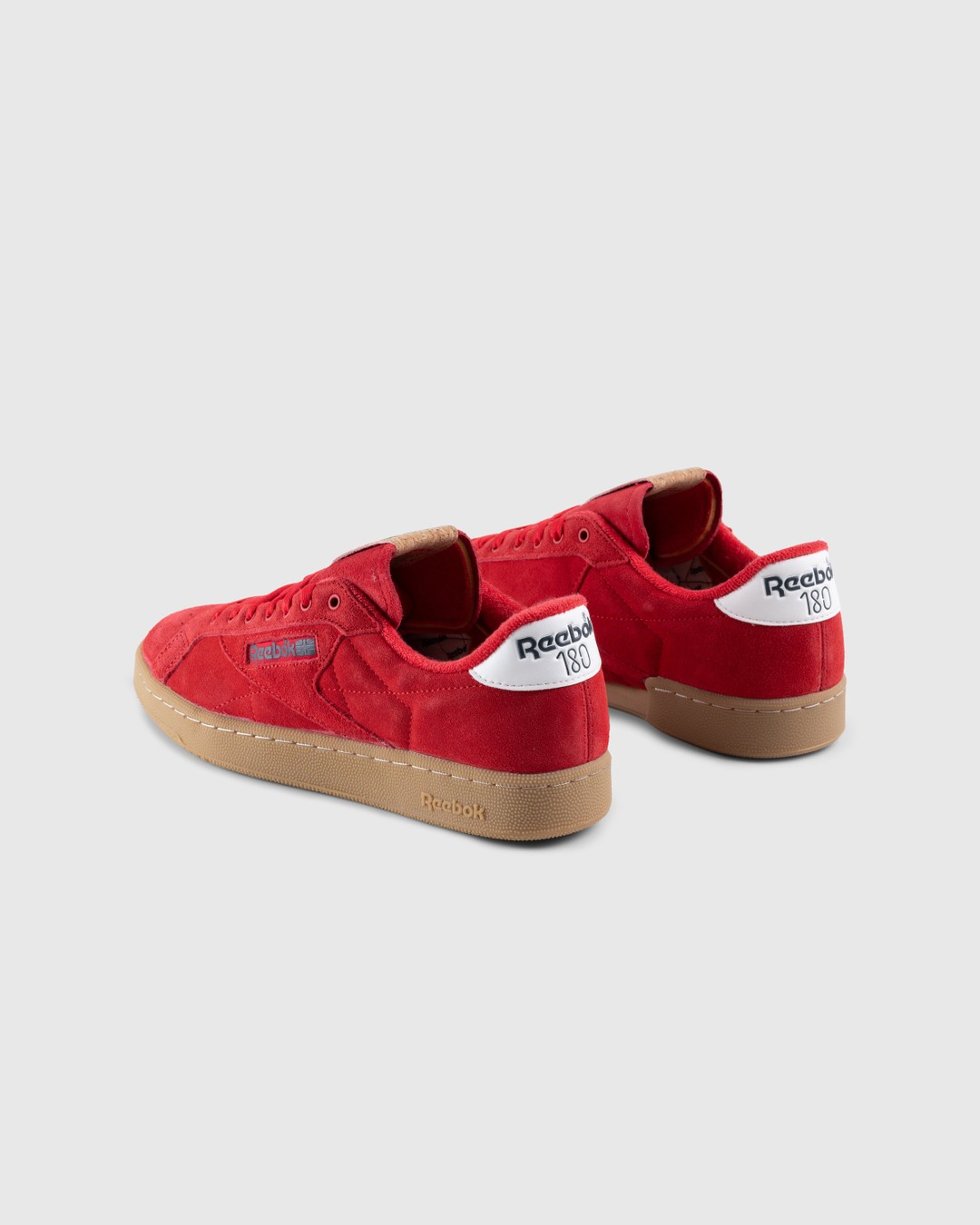 Reebok classic red top suede
