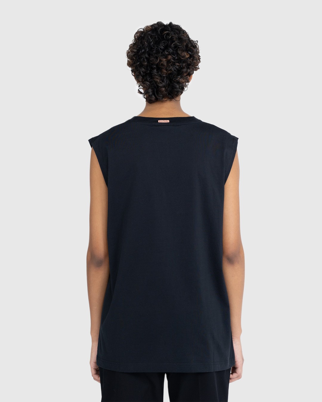 Acne Studios – Cotton Tank Top Black - Tank Tops - Black - Image 4